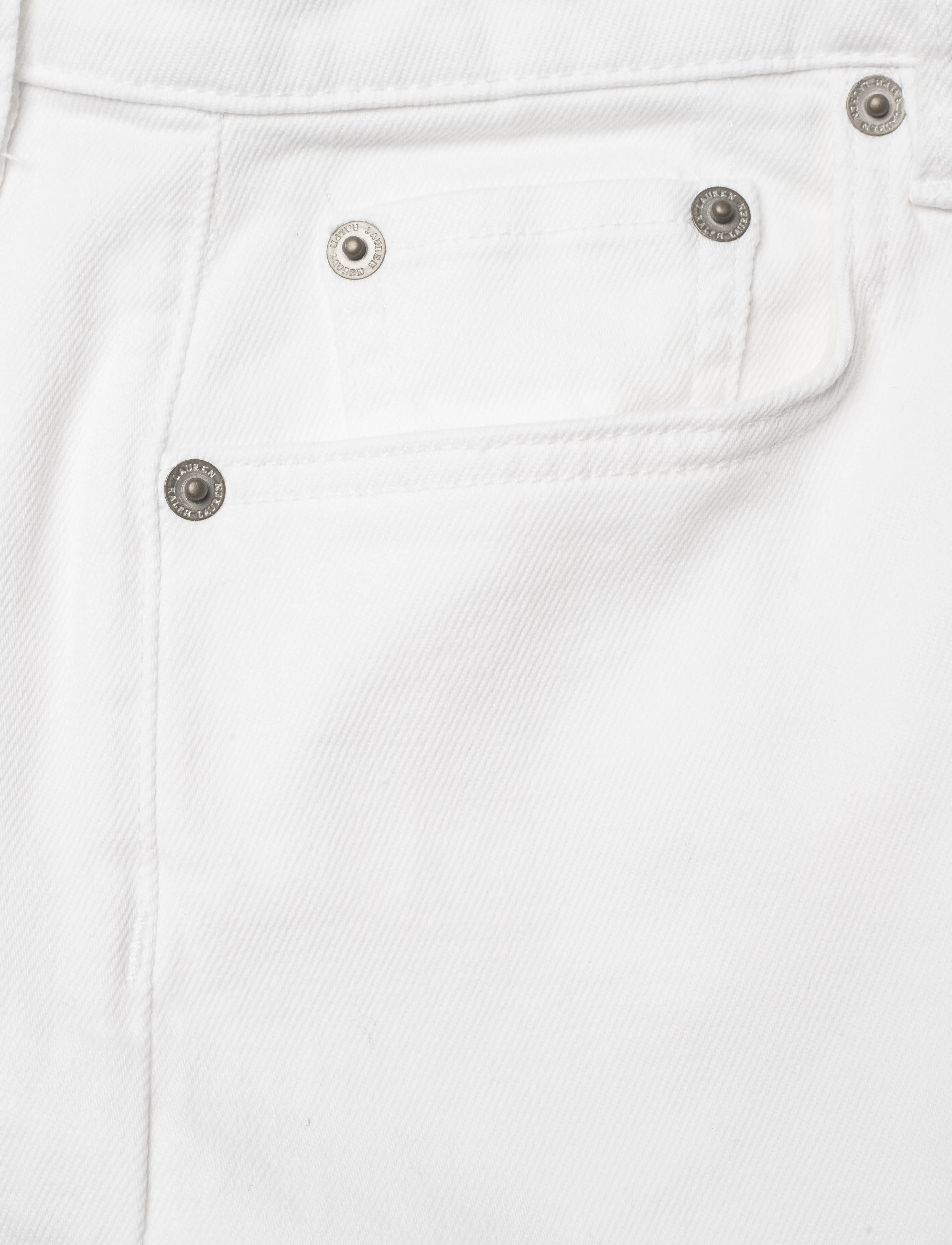 Lauren Ralph Lauren - LOW STR DENIM-JEAN - hosen mit weitem bein - white wsh - 3