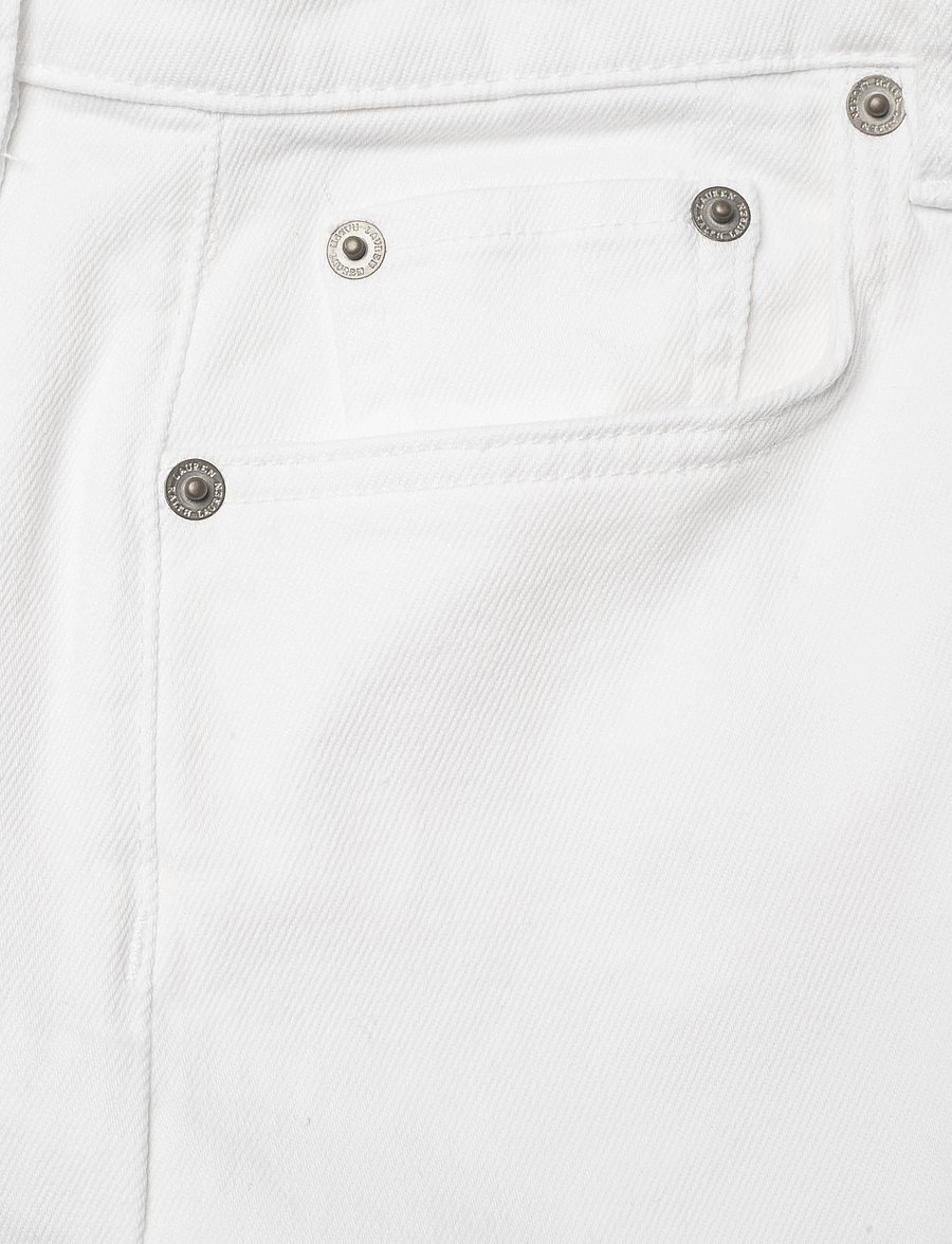 Lauren Ralph Lauren - LOW STR DENIM-JEAN - hosen mit weitem bein - white wsh - 3