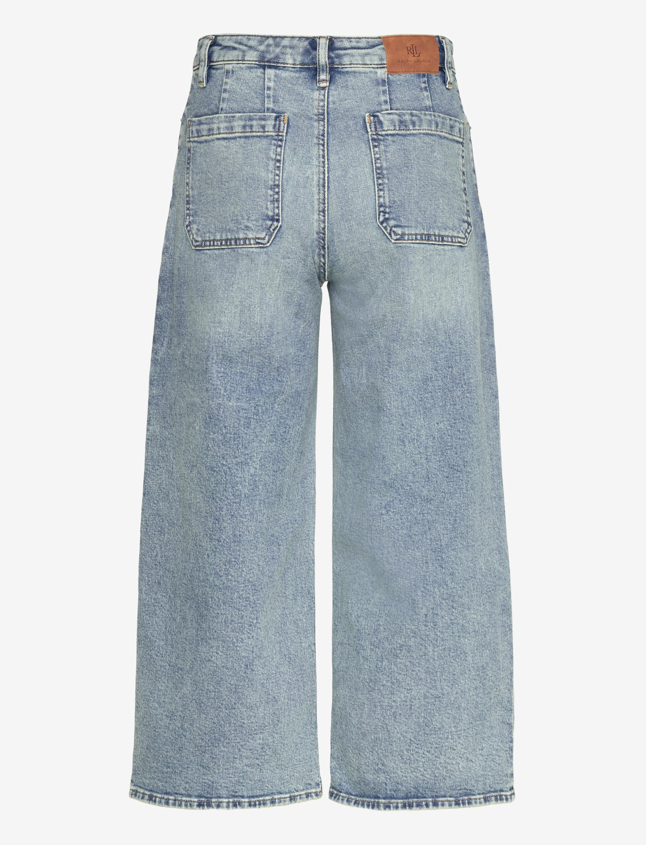 Lauren Ralph Lauren - High-Rise Wide-Leg Cropped Jean - wide leg jeans - alicia wash - 1