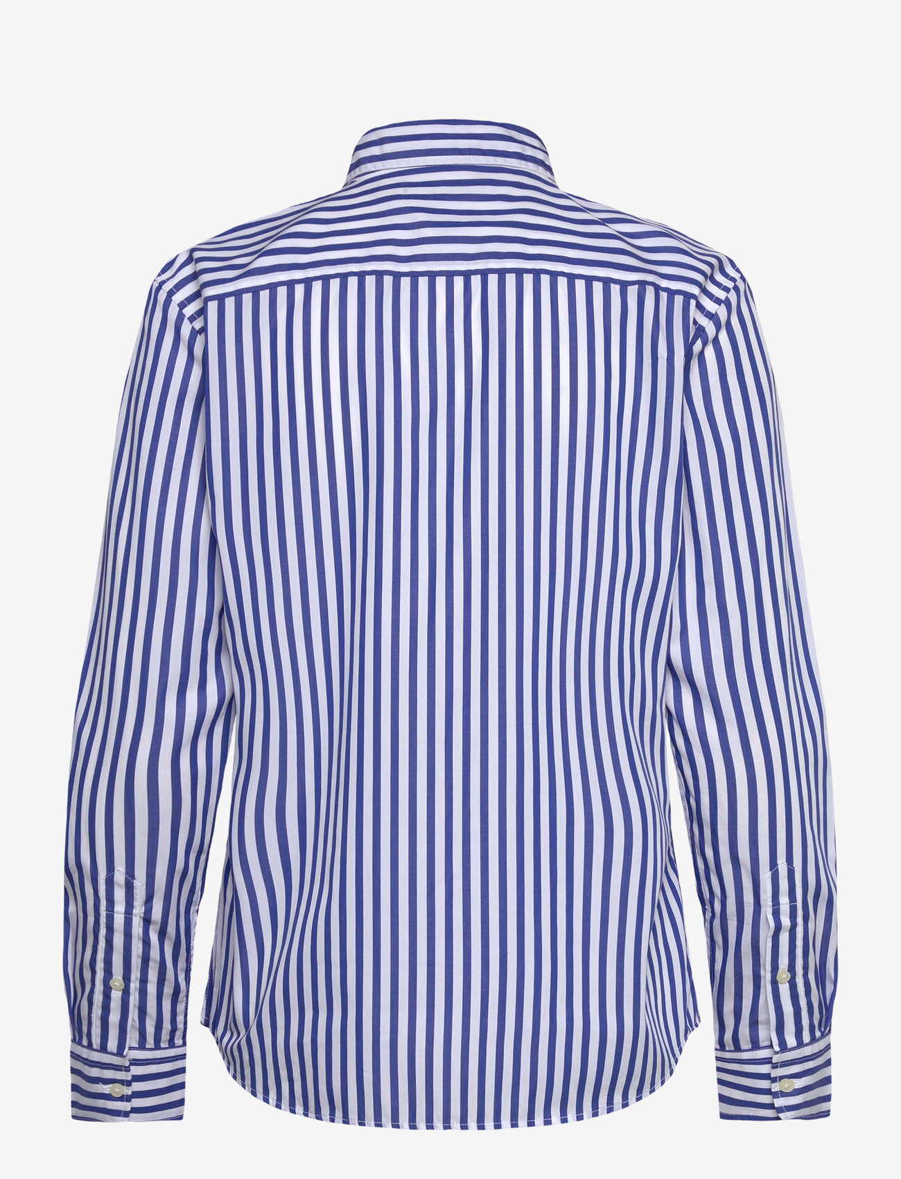 Lauren Ralph Lauren - Classic Fit Striped Broadcloth Shirt - langærmede skjorter - lapis blue/white - 2