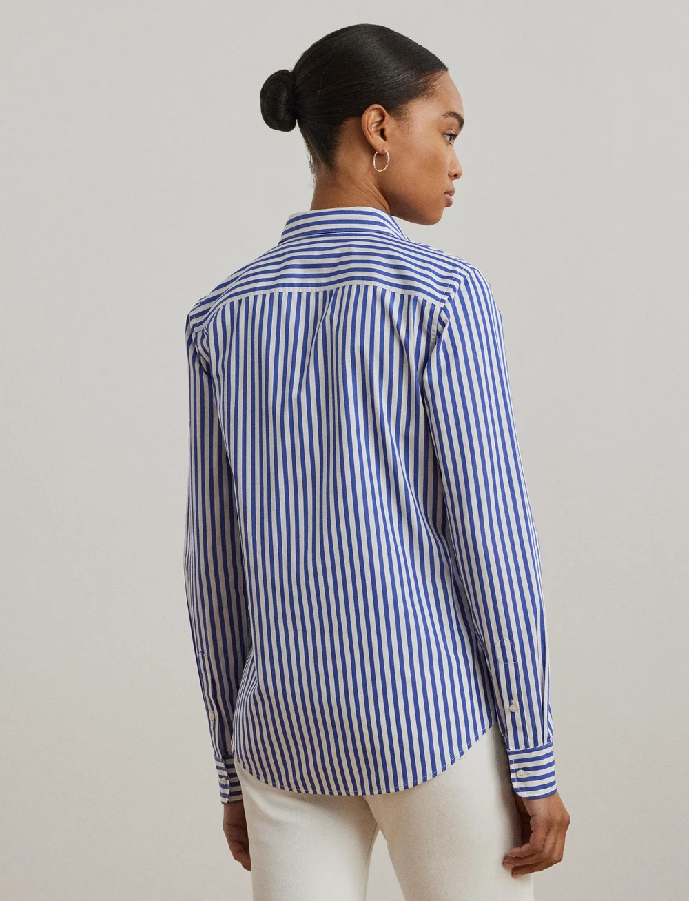 Lauren Ralph Lauren - Classic Fit Striped Broadcloth Shirt - teksasärgid - lapis blue/white - 3