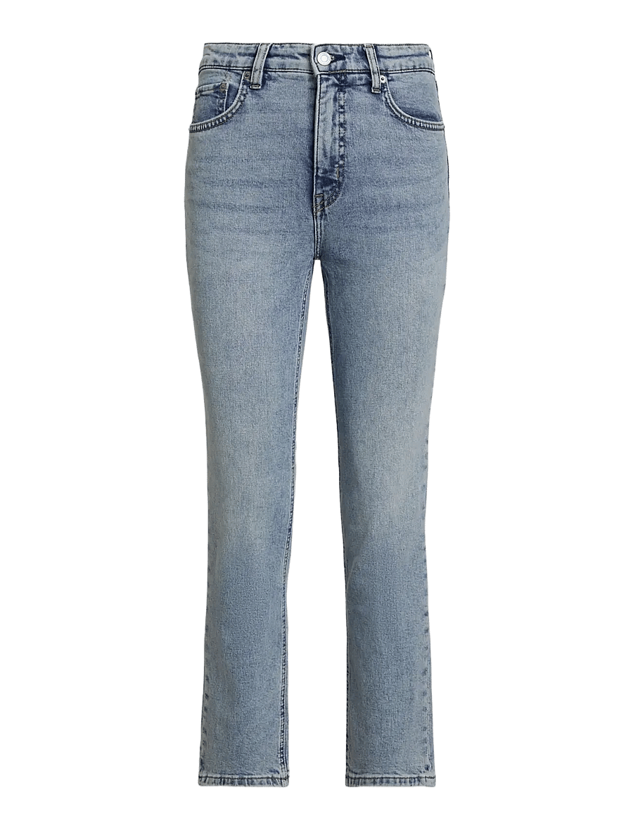 Lauren Ralph Lauren - High-Rise Straight Ankle Jean - straight jeans - alicia wash - 1