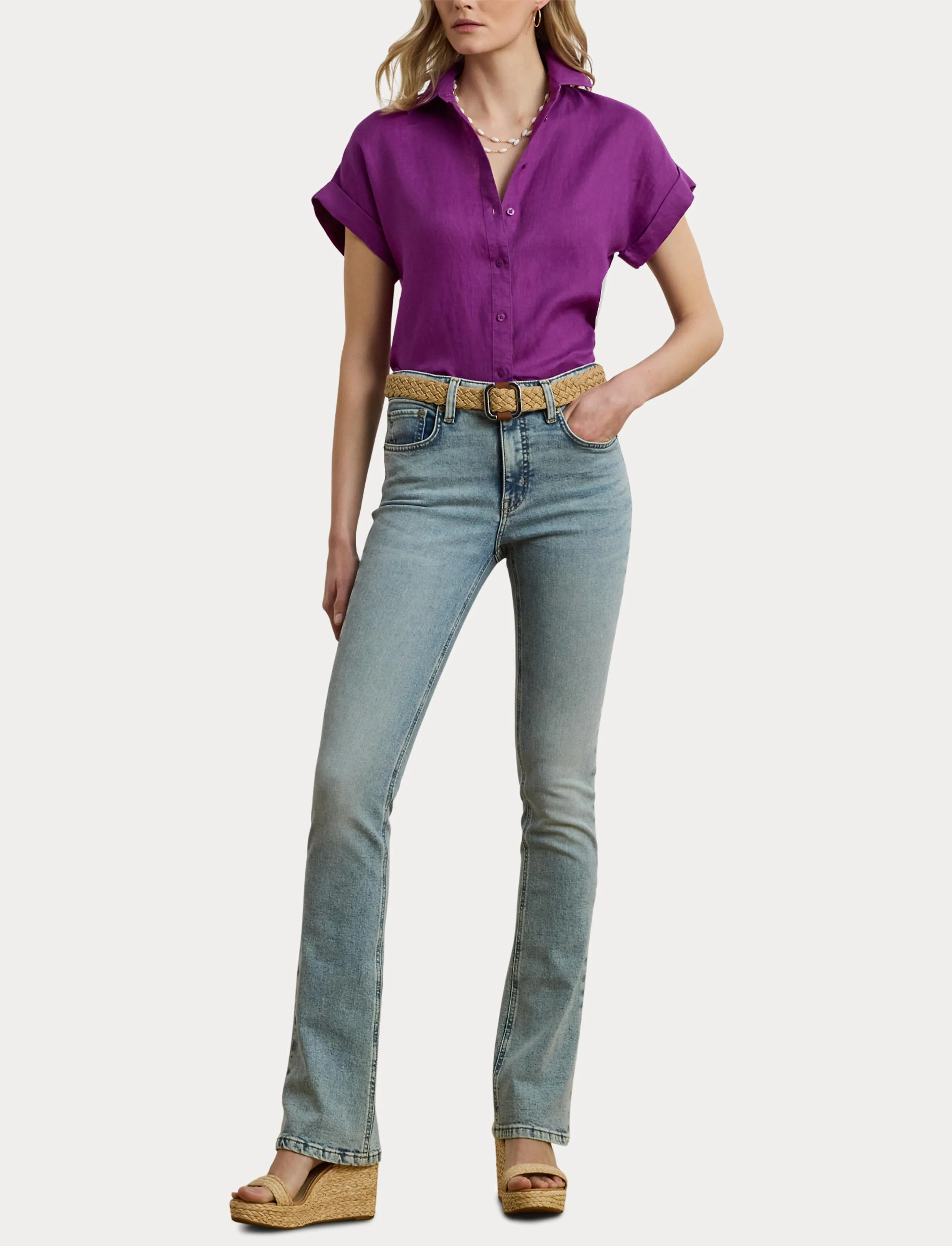 Lauren Ralph Lauren - High-Rise Boot Jean - straight jeans - alicia wash - 4