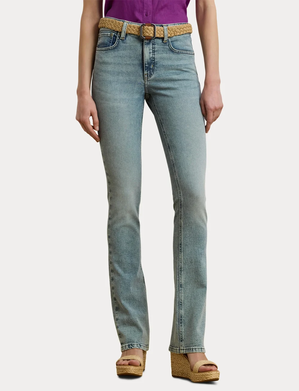 Lauren Ralph Lauren - High-Rise Boot Jean - straight jeans - alicia wash - 5