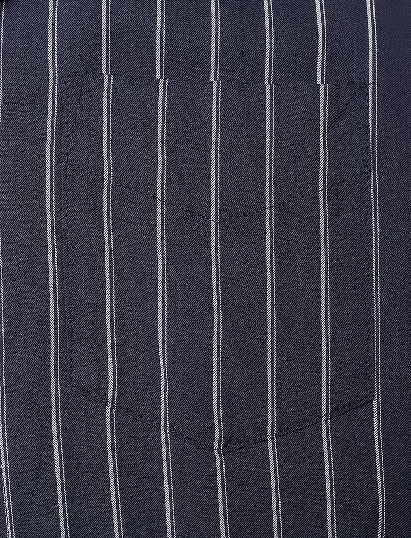 Lauren Ralph Lauren - Striped Belted Twill Wide-Leg Jumpsuit - shadow navy/white - 5