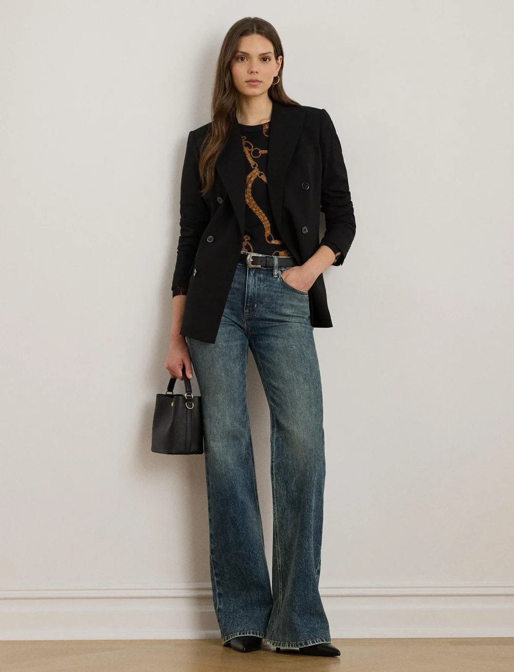 Lauren Ralph Lauren - High-Rise Flare Jean - schlaghosen - haze wash - 3