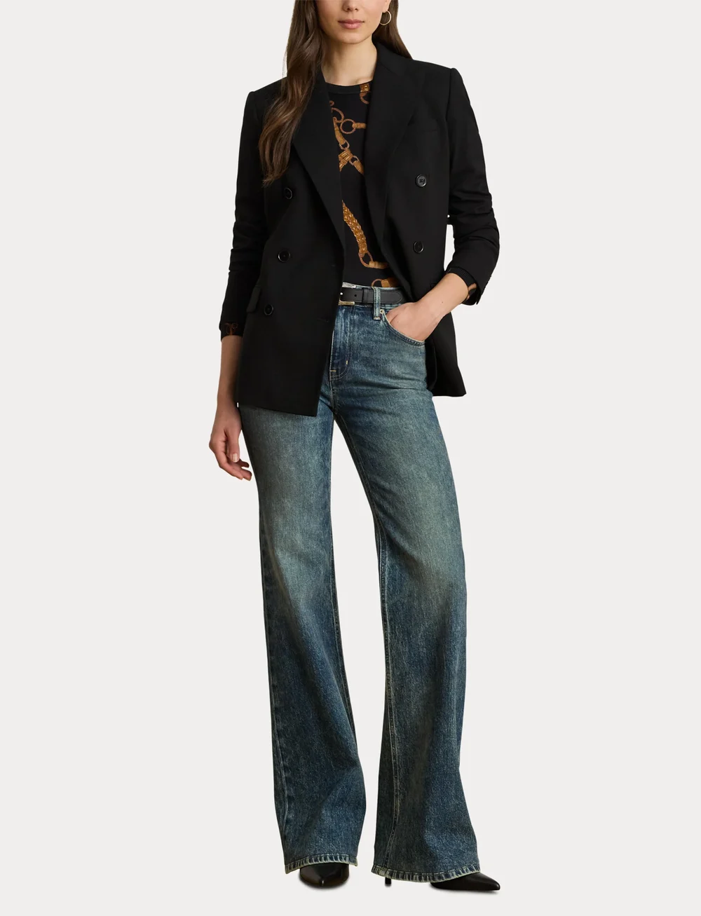 Lauren Ralph Lauren - High-Rise Flare Jean - schlaghosen - haze wash - 4