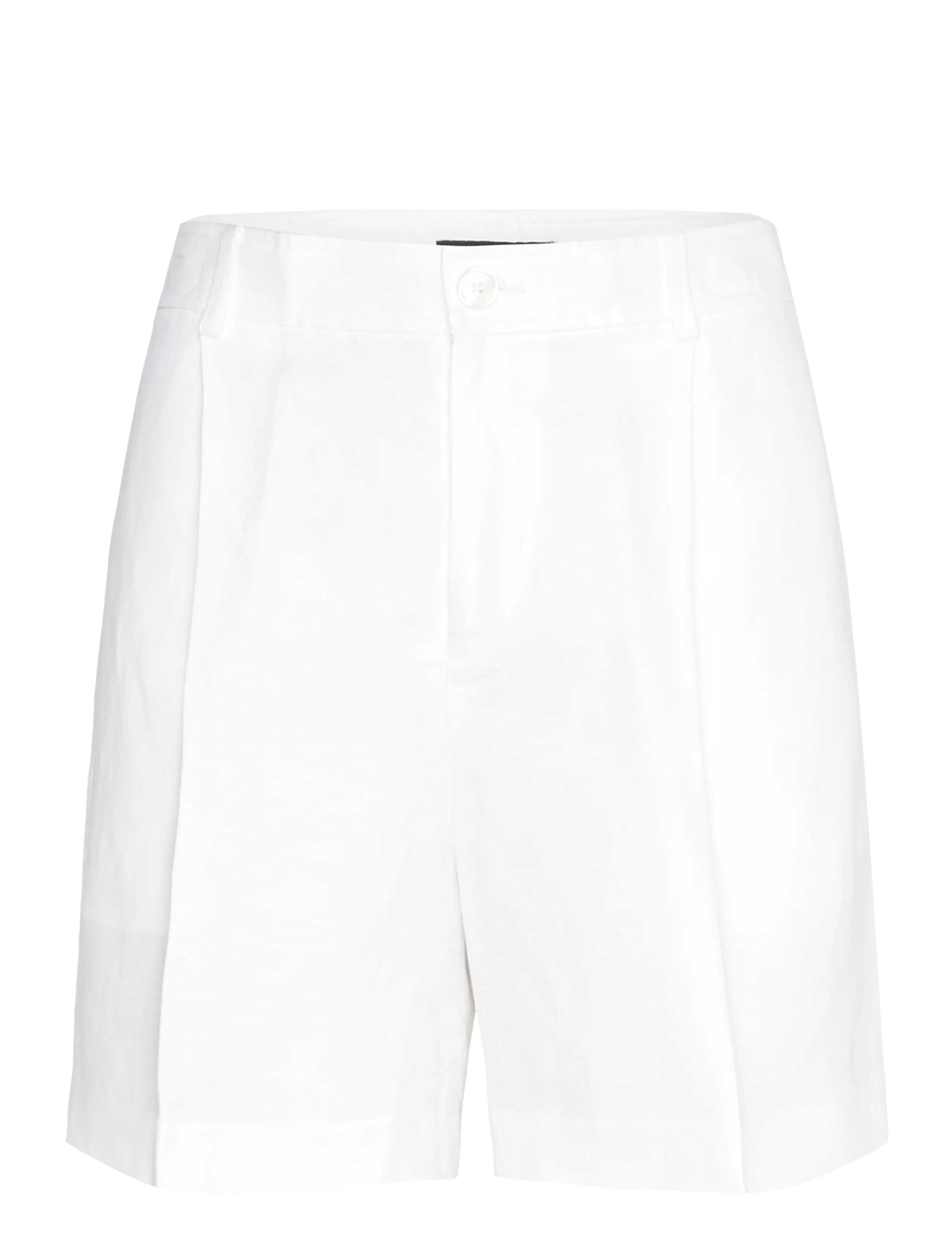 Lauren Ralph Lauren Pleated Linen-Blend Twill Short - Leinen-Shorts - WHITE / white