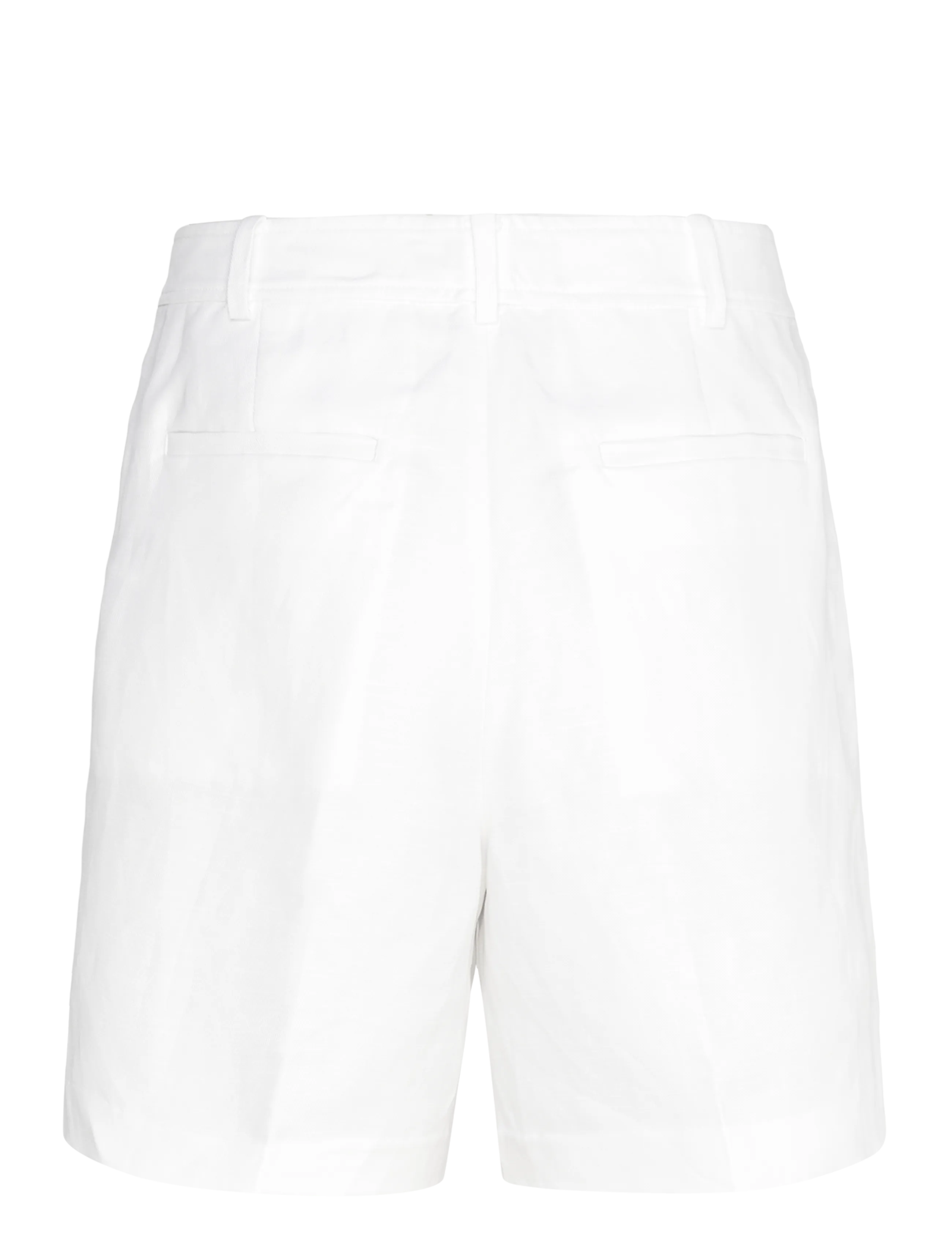Lauren Ralph Lauren - Pleated Linen-Blend Twill Short - hørshorts - white - 2