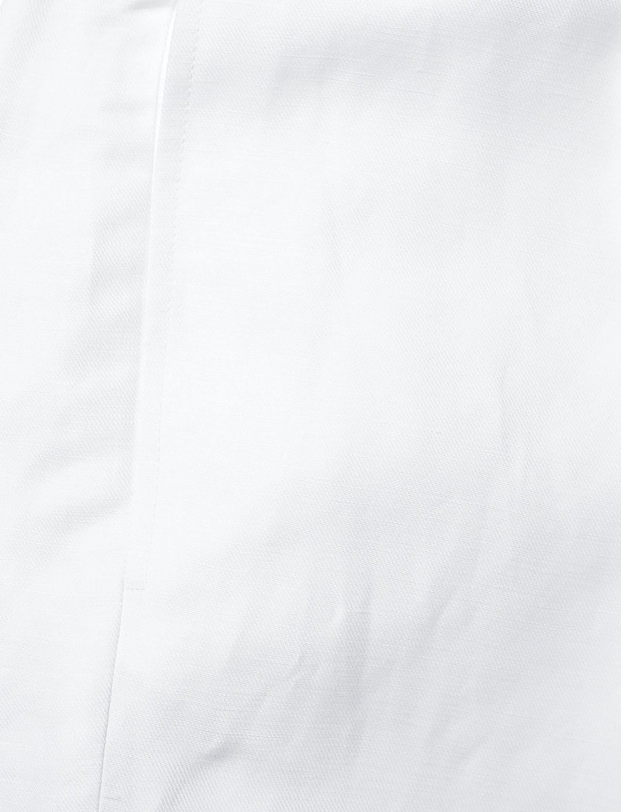 Lauren Ralph Lauren - Pleated Linen-Blend Twill Short - leinen-shorts - white - 4