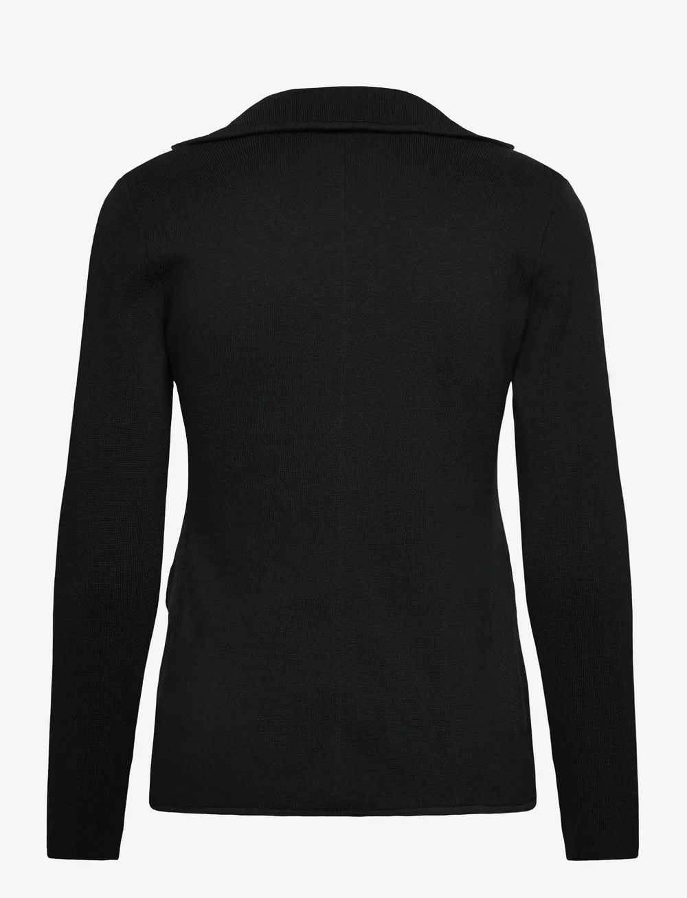 Lauren Ralph Lauren - Cotton-Blend Sweater Blazer - Ühes joones nööpidega bleiserid - black - 2