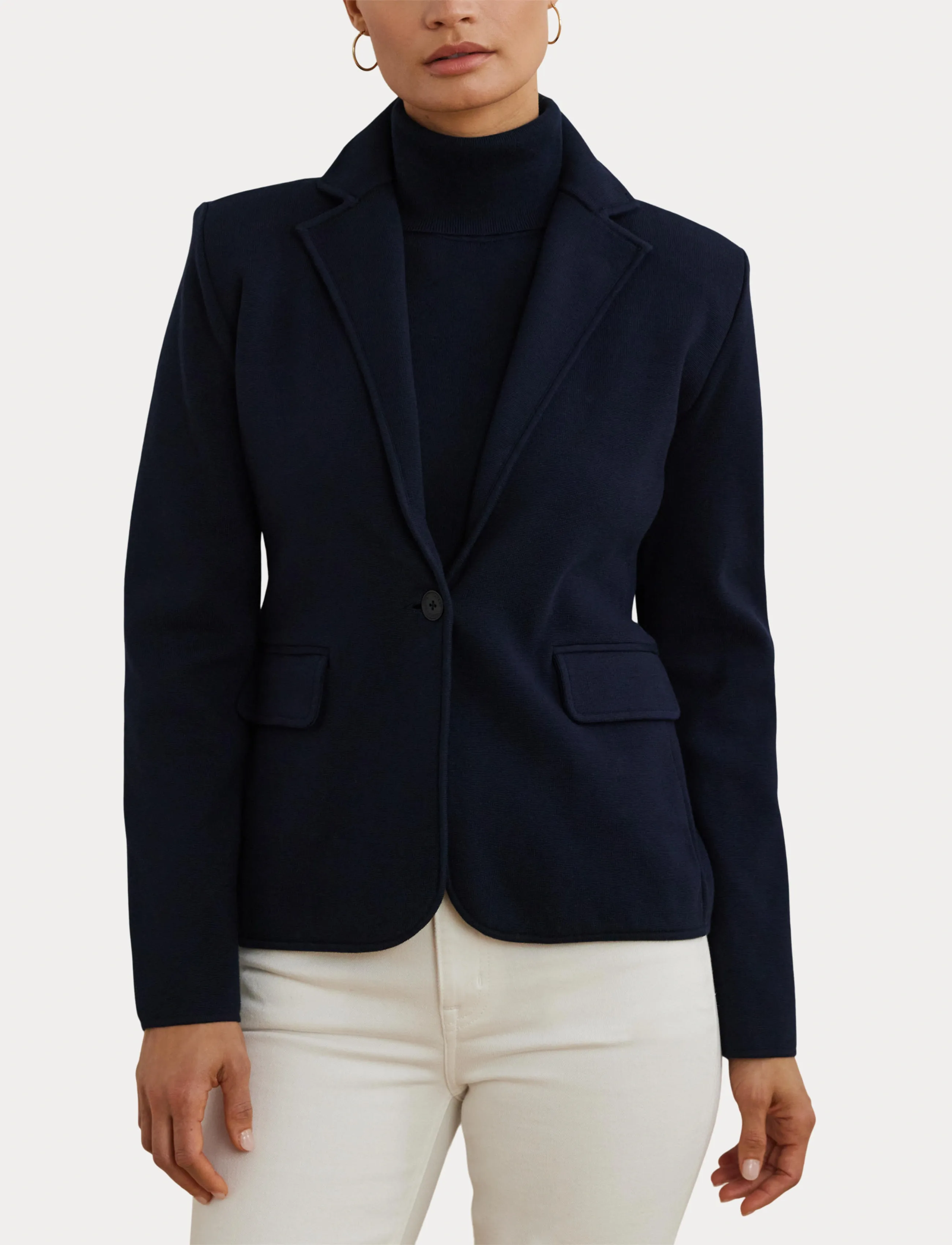 Lauren Ralph Lauren Cotton-Blend Sweater Blazer dam – bild 5