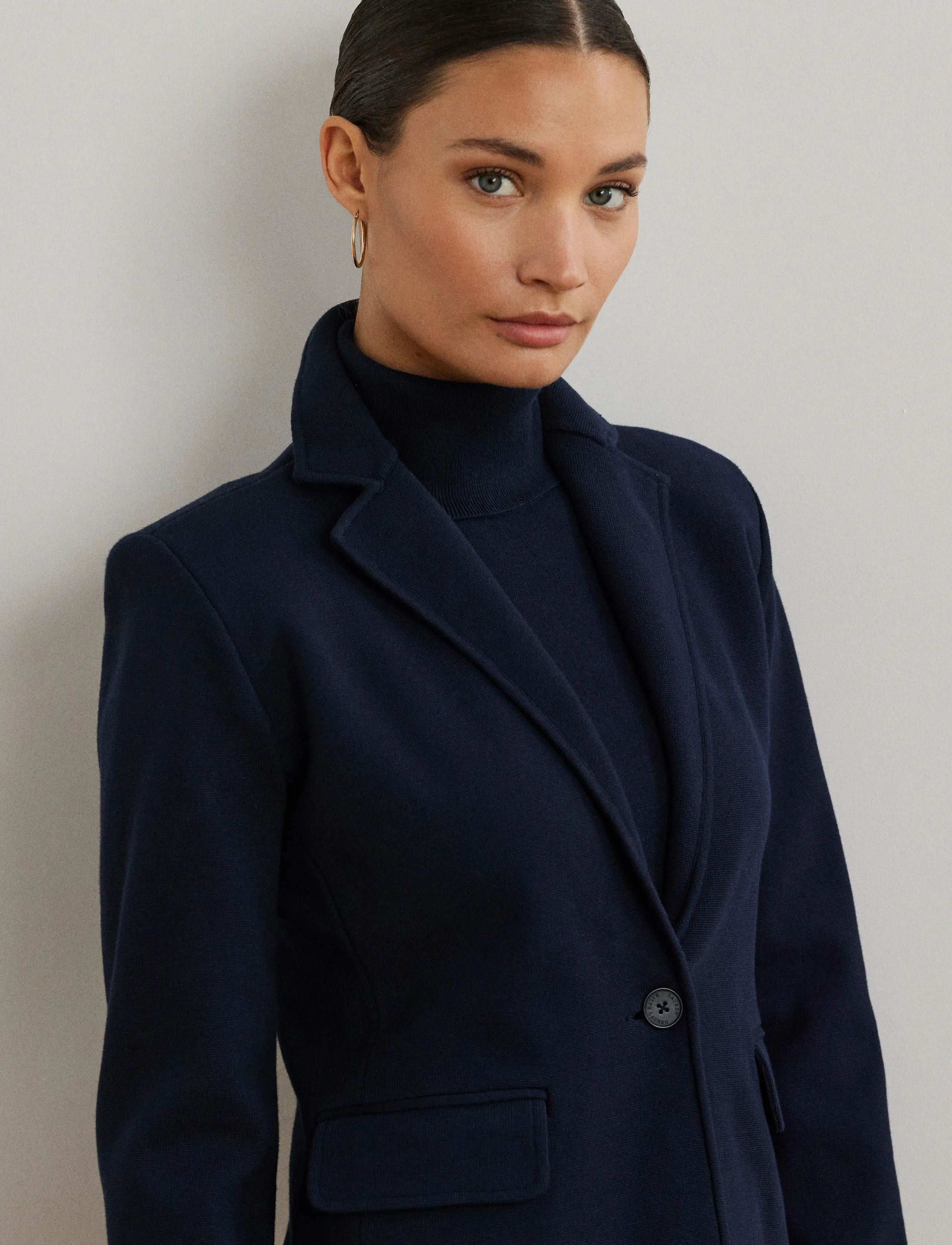 Lauren Ralph Lauren Cotton-Blend Sweater Blazer dam – bild 7