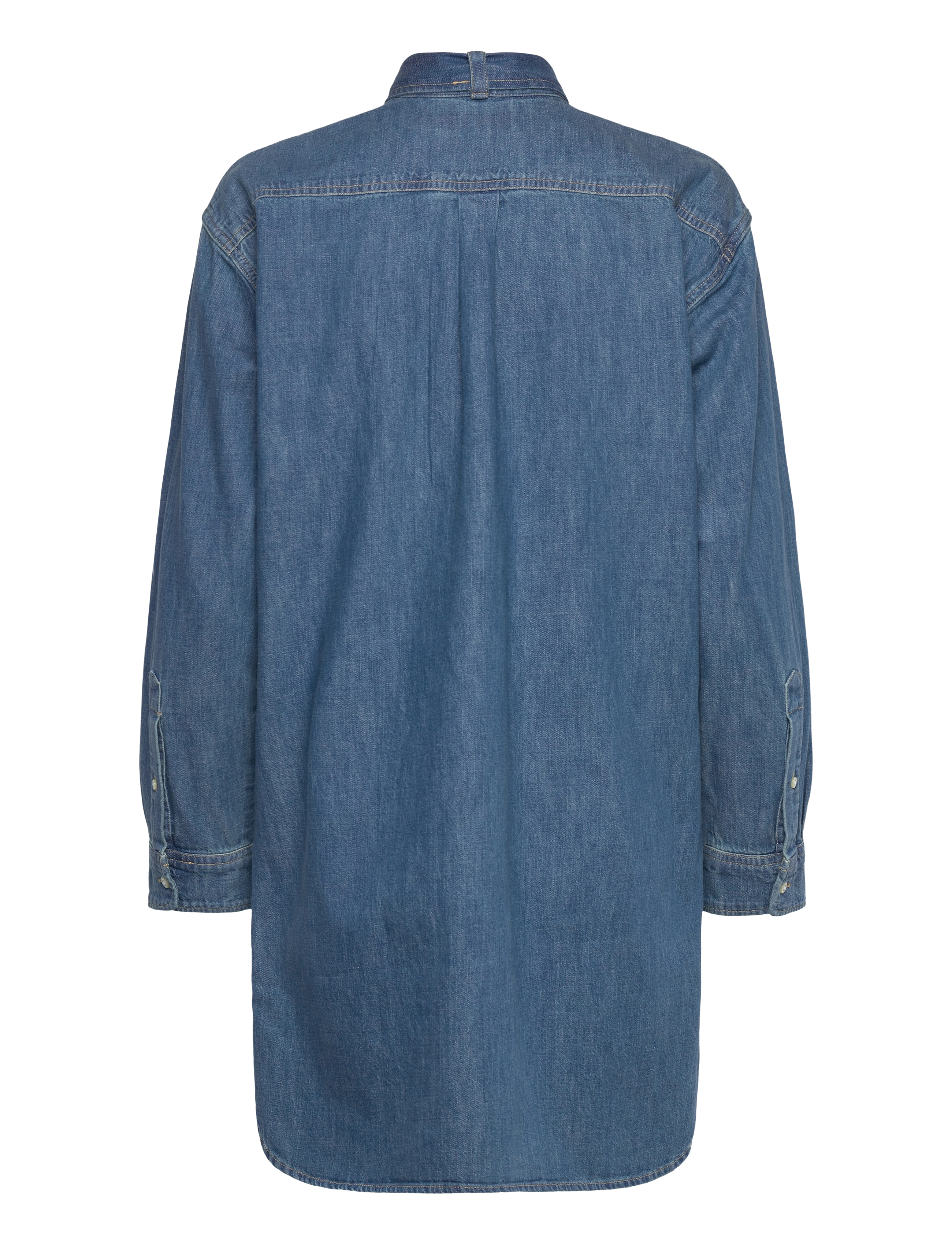 Lauren Ralph Lauren - Denim Tie-Neck Shirtdress - robes chemises - opal wash - 1
