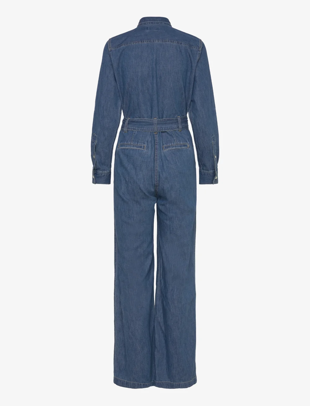 Lauren Ralph Lauren - Denim Wide-Leg Jumpsuit - jumpsuits - opal wash - 1