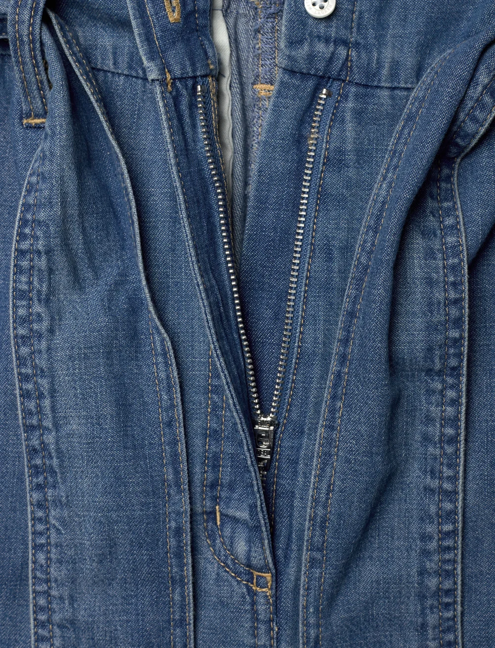 Lauren Ralph Lauren - Denim Wide-Leg Jumpsuit - jumpsuits - opal wash - 5