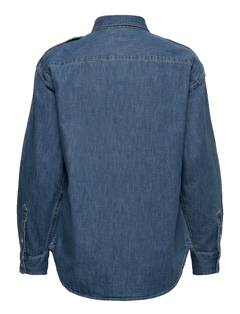 Lauren Ralph Lauren - Relaxed Fit Denim Shirt - teksasärgid - opal wash - 1