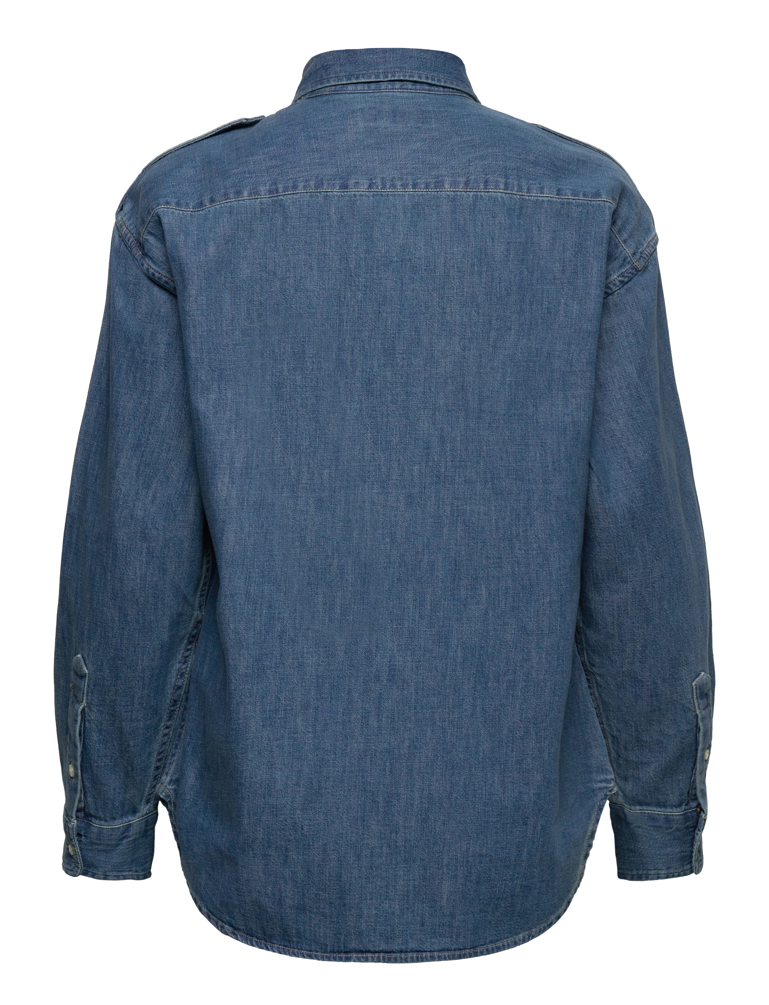 Lauren Ralph Lauren - Relaxed Fit Denim Shirt - jeansskjortor - opal wash - 1