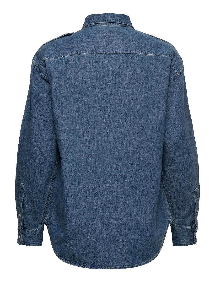 Lauren Ralph Lauren - Relaxed Fit Denim Shirt - teksasärgid - opal wash - 1