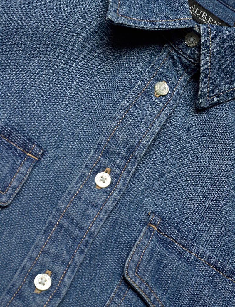 Lauren Ralph Lauren - Relaxed Fit Denim Shirt - teksasärgid - opal wash - 2