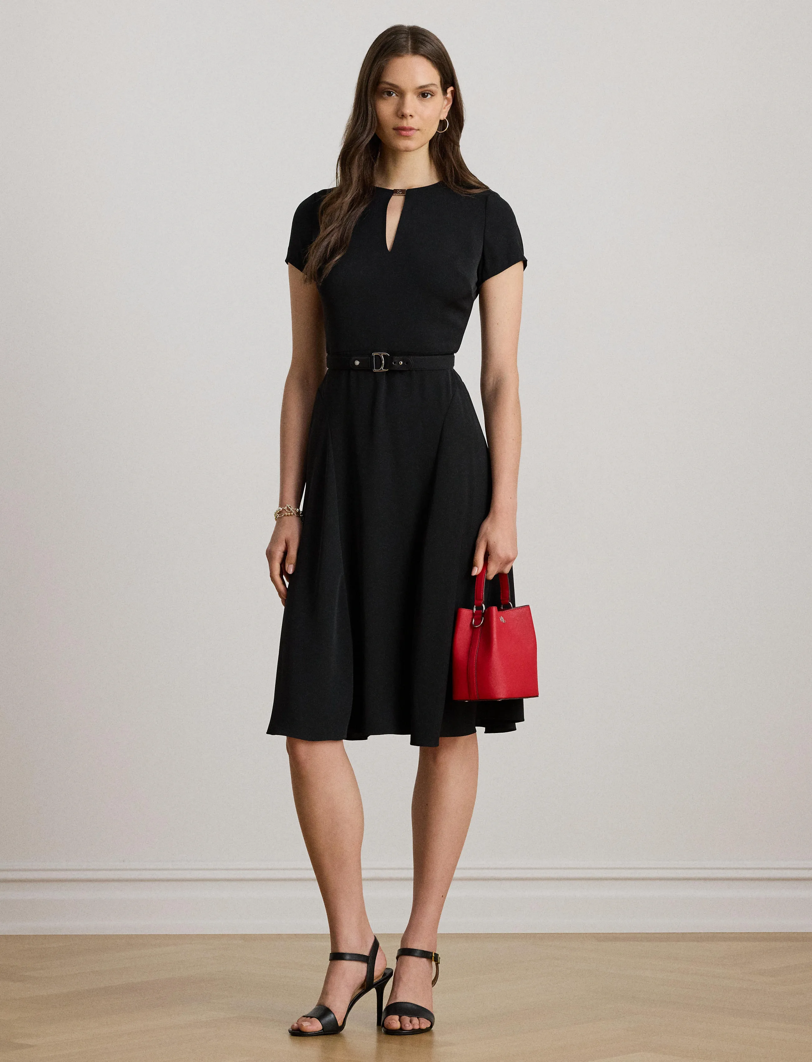 Lauren Ralph Lauren - SILKY GGT 154-DRESS - cocktailkjoler - black - 3