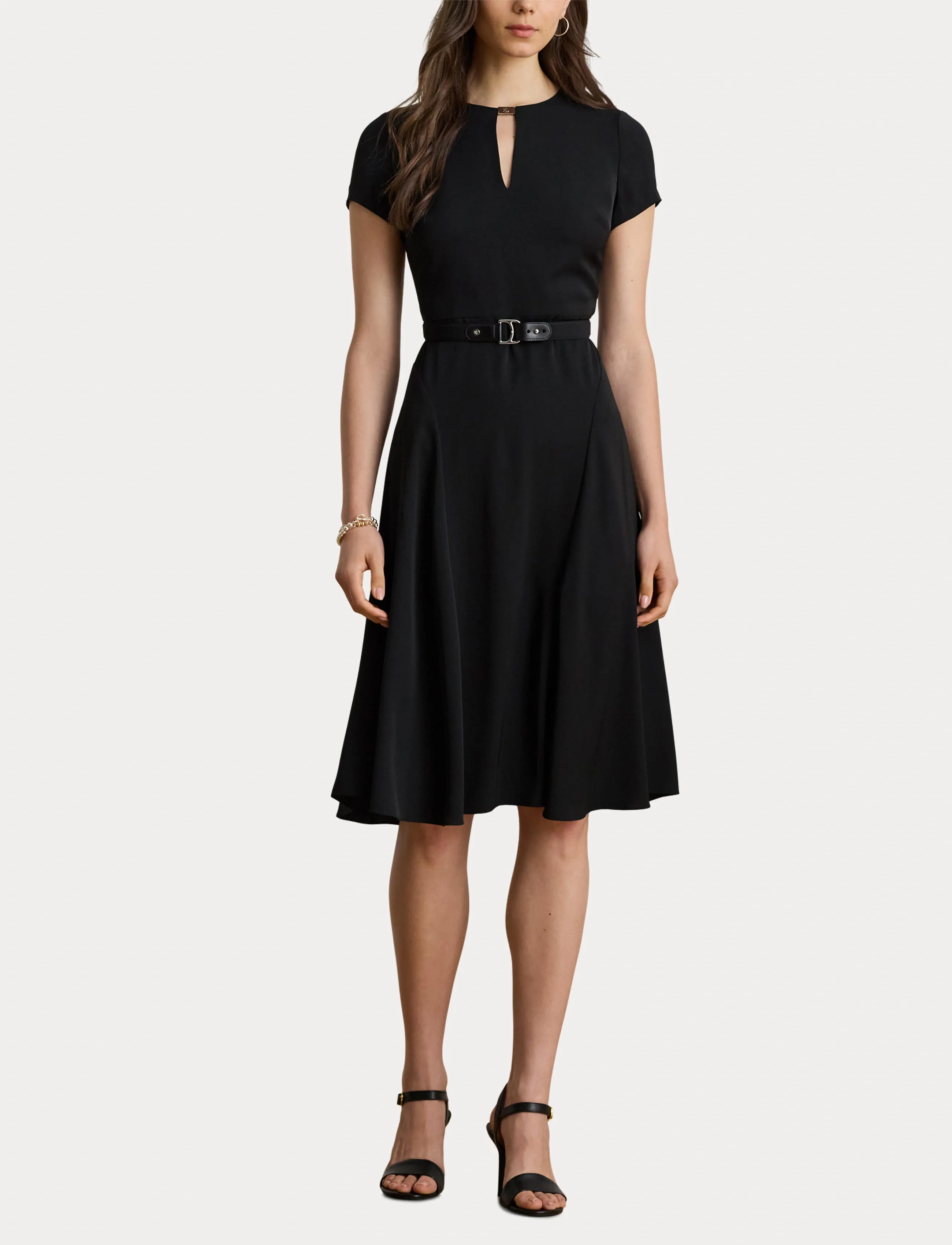 Lauren Ralph Lauren - SILKY GGT 154-DRESS - cocktailkjoler - black - 4