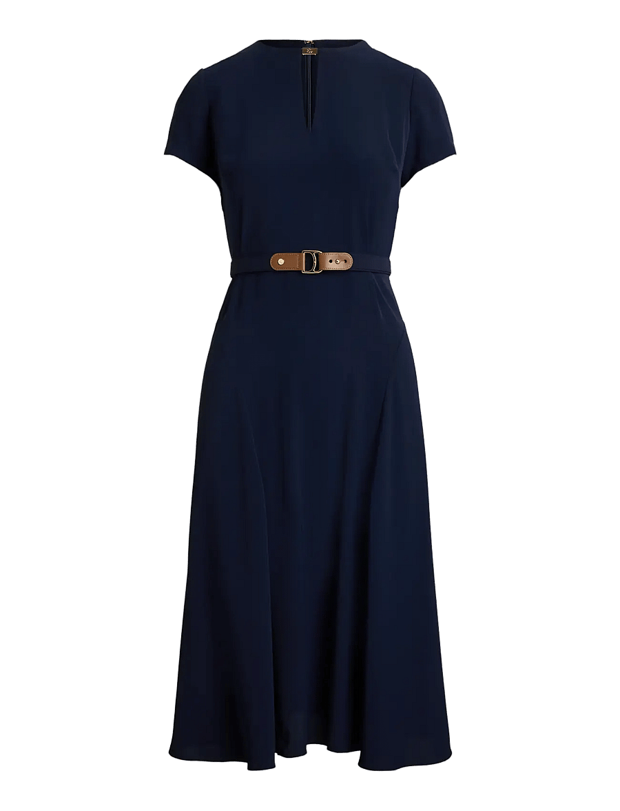 Lauren Ralph Lauren - SILKY GGT 154-DRESS - cocktailkleider - lighthouse navy - 1