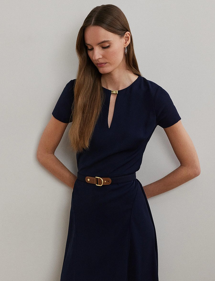 Lauren Ralph Lauren - SILKY GGT 154-DRESS - cocktailkleider - lighthouse navy - 0