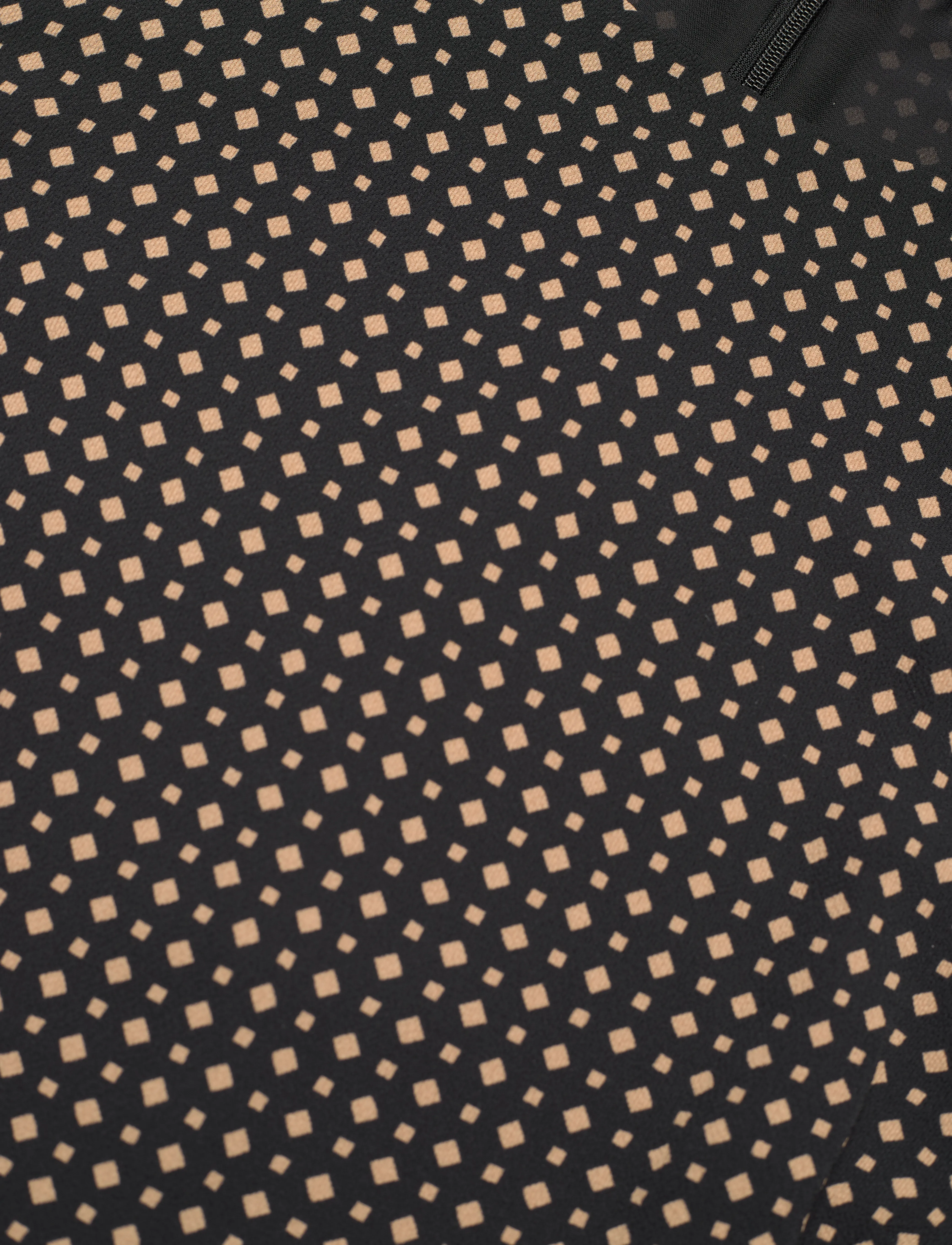 Lauren Ralph Lauren - Geo-Print Belted Bubble Crepe Dress - black/tan - 5