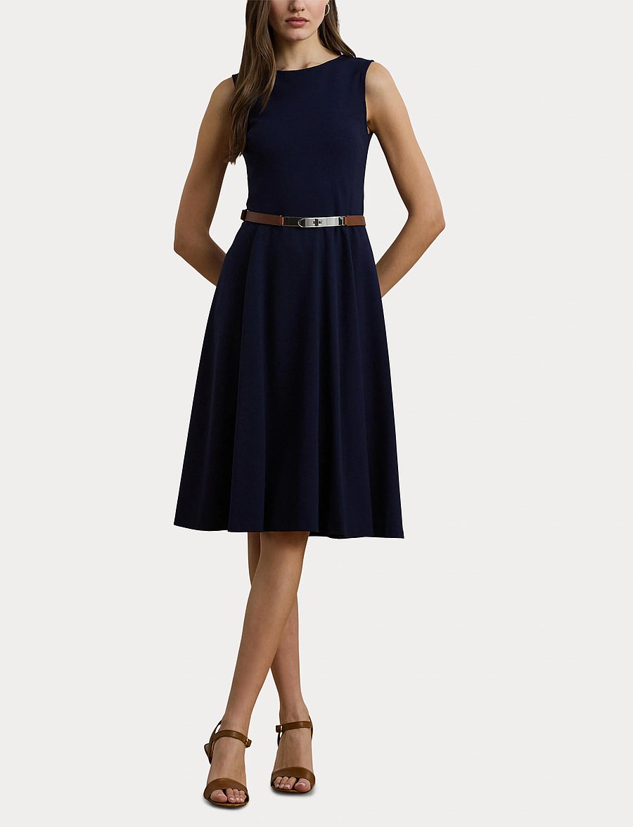 Lauren Ralph Lauren - Ponte Sleeveless Dress - lighthouse navy - 4