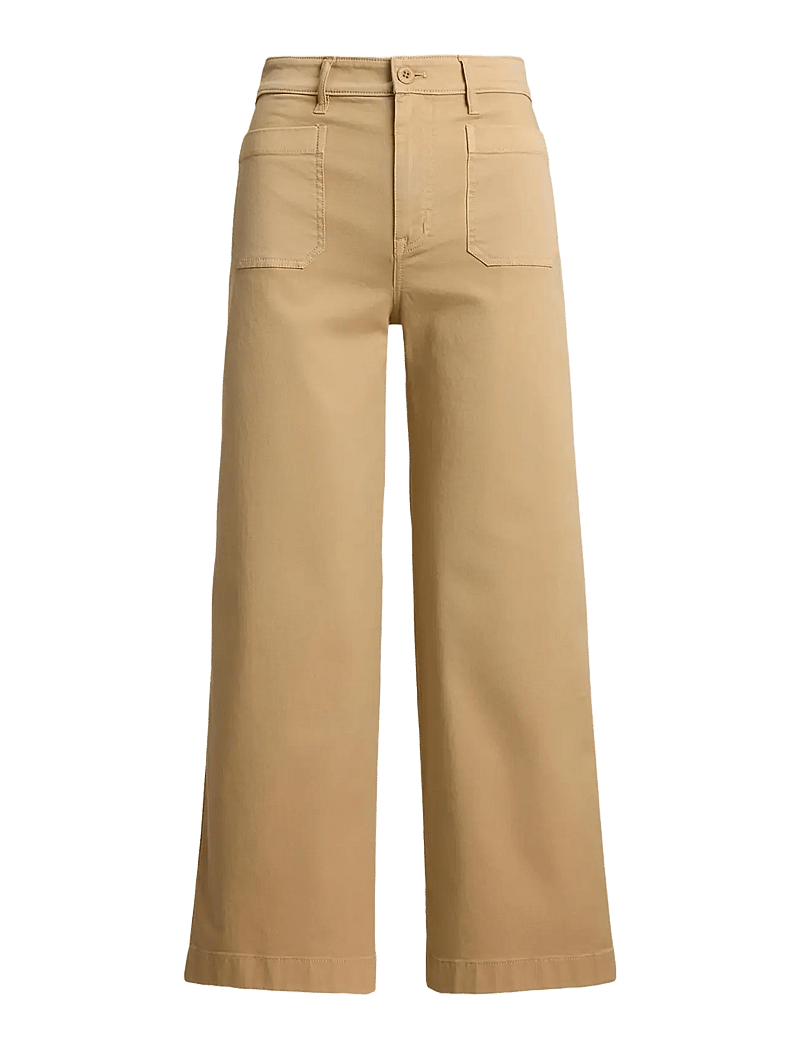 Lauren Ralph Lauren - Stretch Chino Wide-Leg Cropped Pant - chinos - birch tan - 1