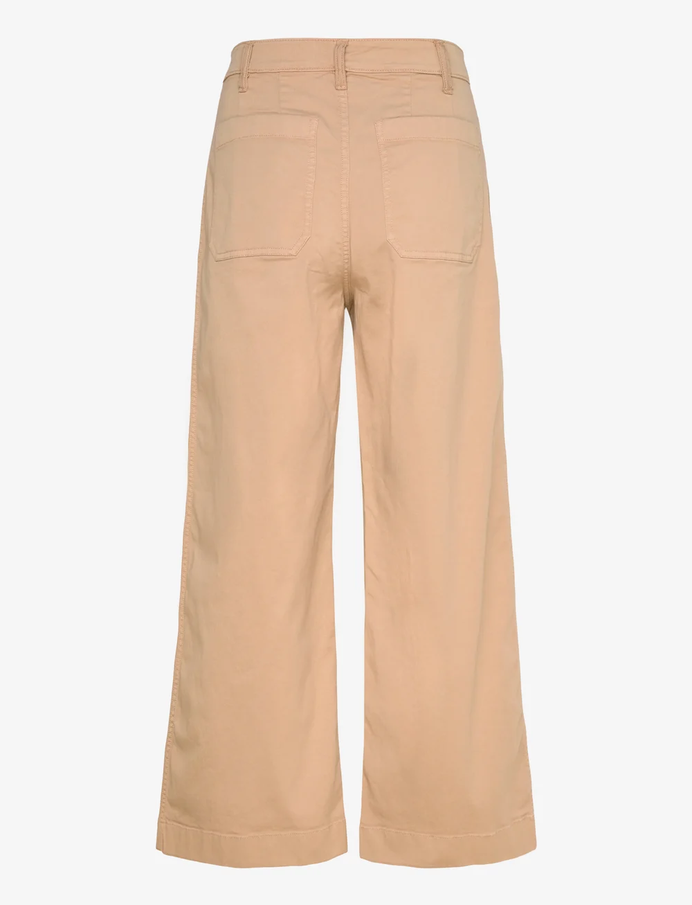 Lauren Ralph Lauren - Stretch Chino Wide-Leg Cropped Pant - wide leg trousers - birch tan - 1