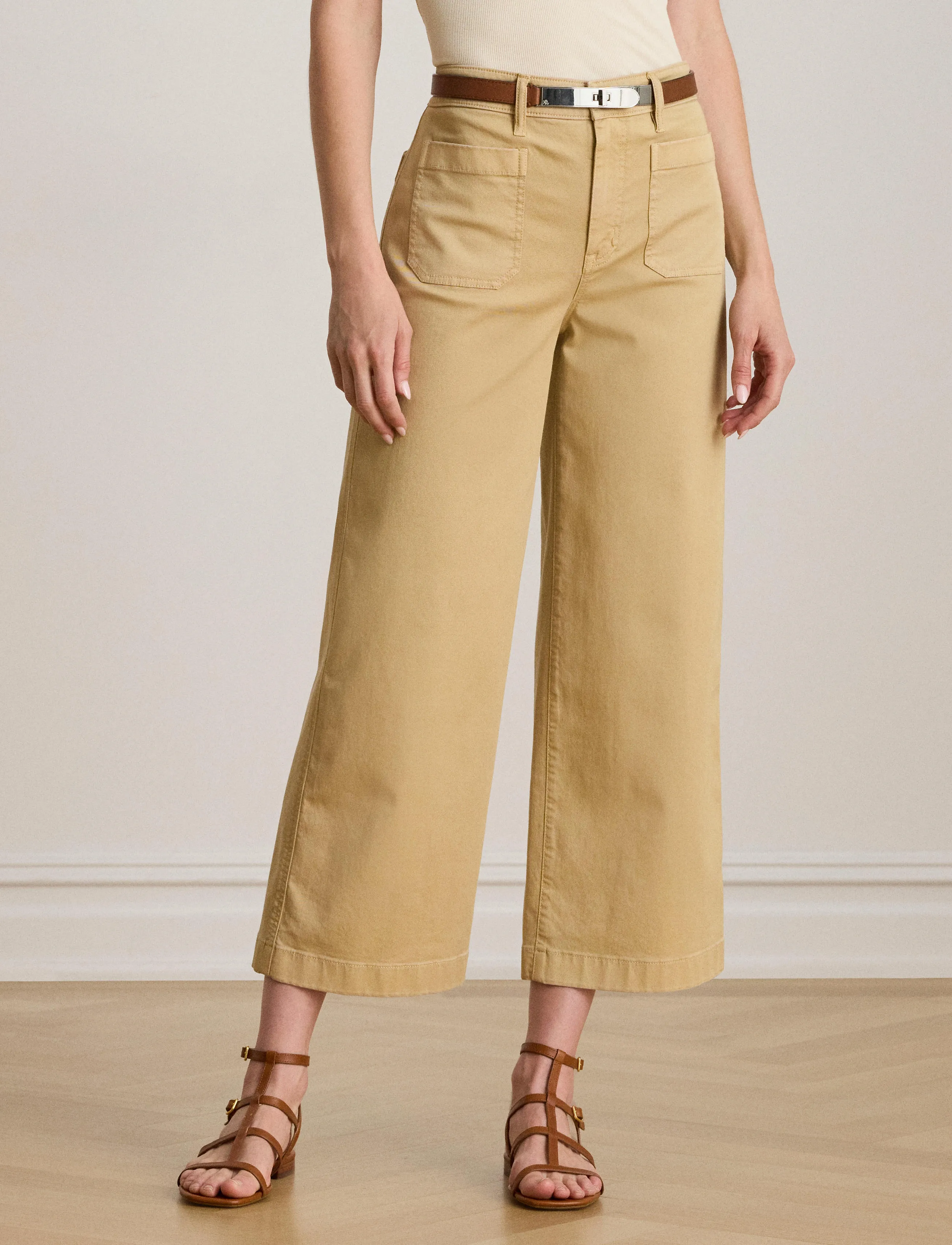 Lauren Ralph Lauren REFINED STR CHINO-PANT - Lauren Ralph Lauren - BIRCH TAN / beige