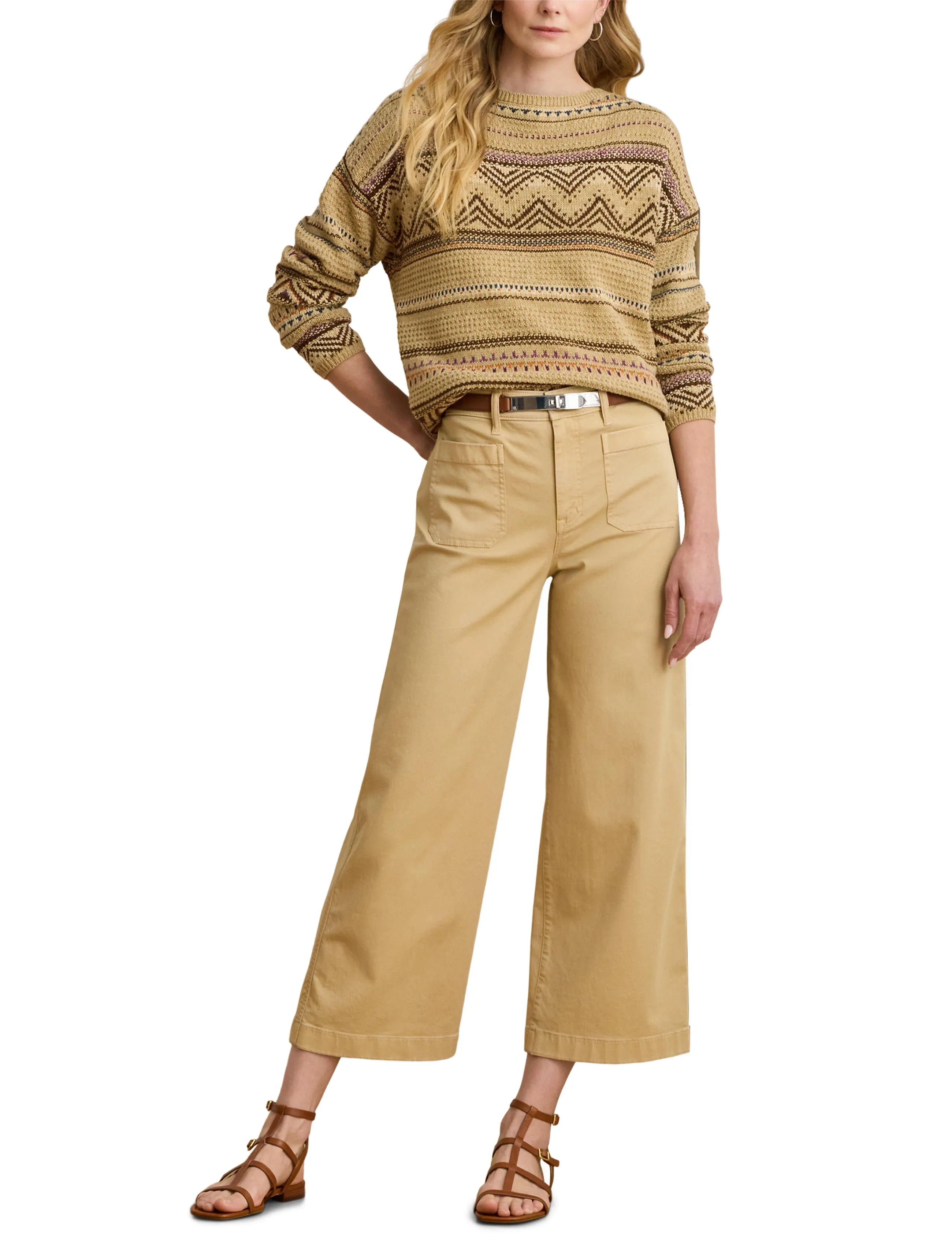 Lauren Ralph Lauren Stretch Chino Wide-Leg Cropped Pant chinos dam – bild 6