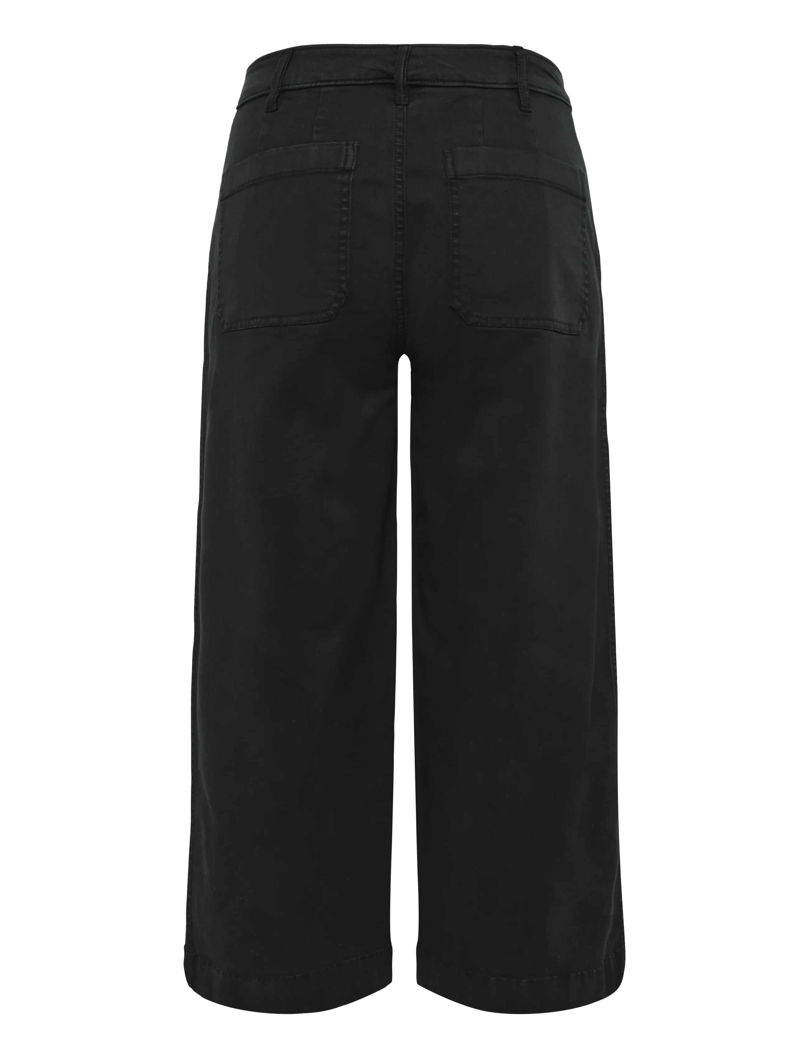 Lauren Ralph Lauren - Stretch Chino Wide-Leg Cropped Pant - chino püksid - black - 2