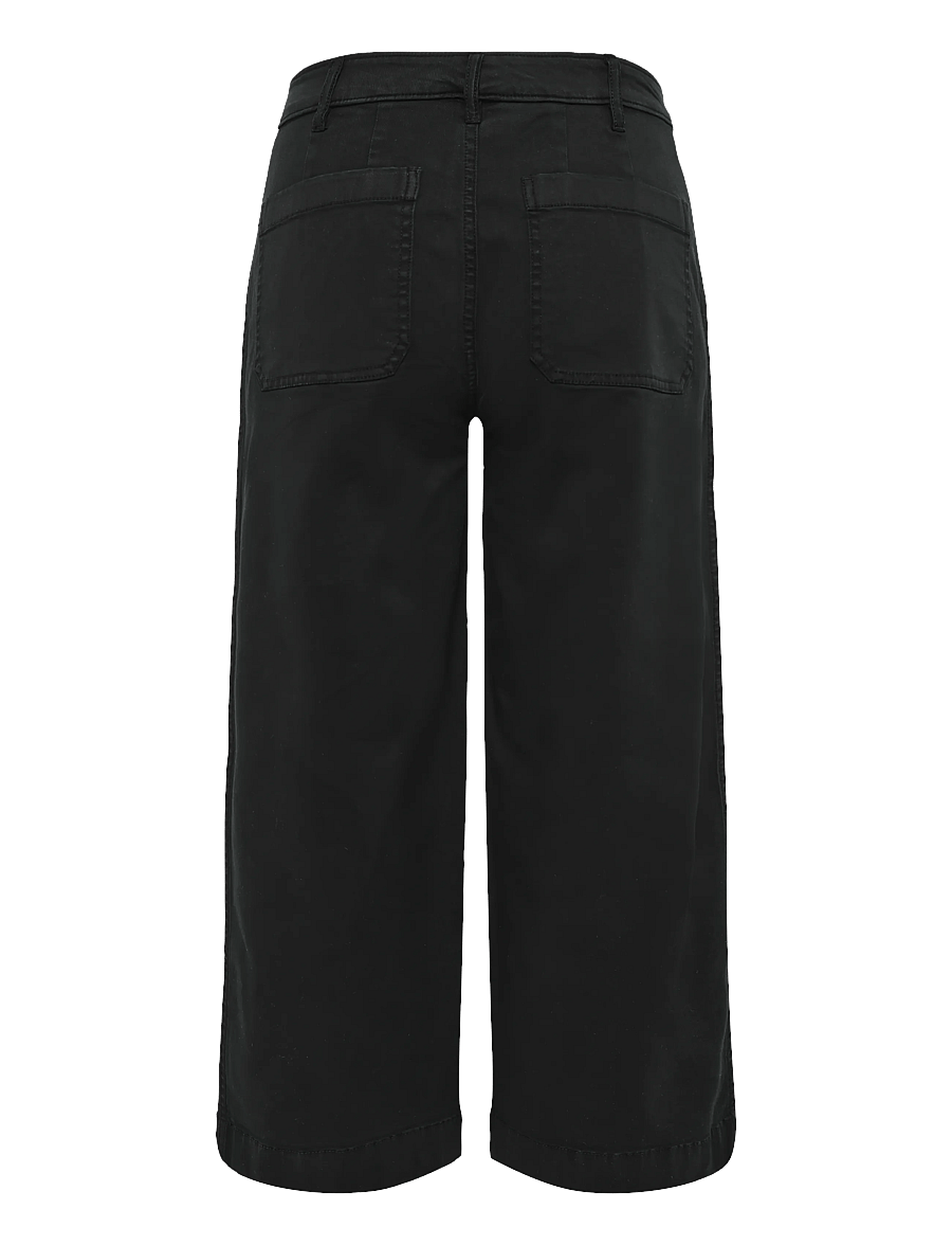 Lauren Ralph Lauren - Stretch Chino Wide-Leg Cropped Pant - chinos - black - 2