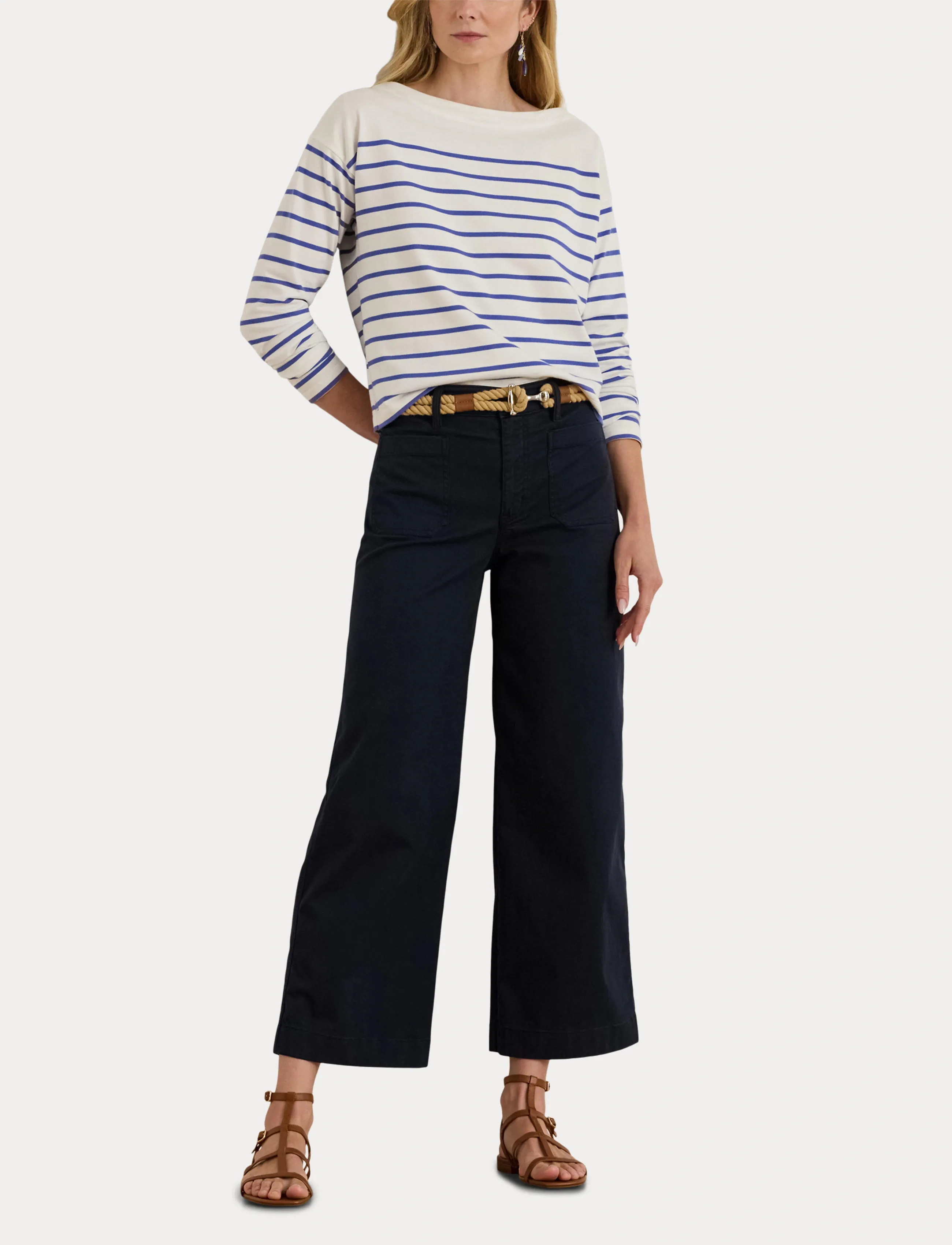 Lauren Ralph Lauren Stretch Chino Wide-Leg Cropped Pant chinos dam – bild 4