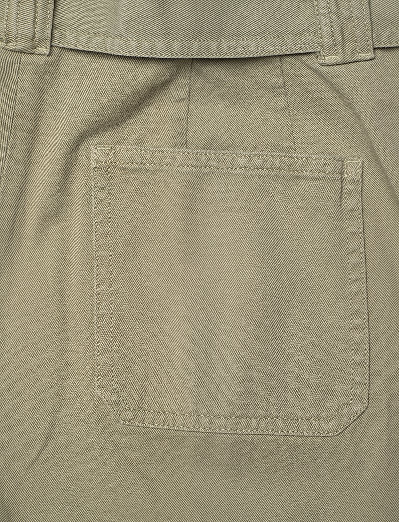 Lauren Ralph Lauren - Pleated Cotton Twill Wide-Leg Cargo Pant - cargo püksid - sage green - 4