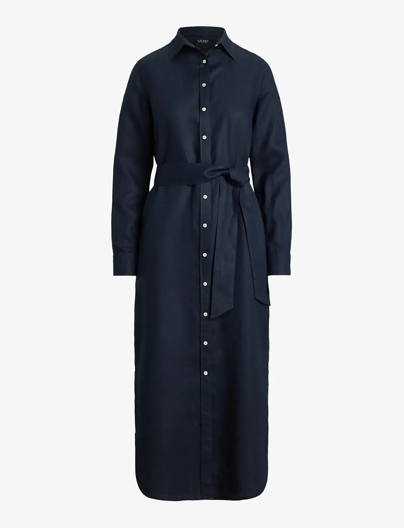 Lauren Ralph Lauren - Linen Shirtdress - skjortekjoler - shadow navy - 1