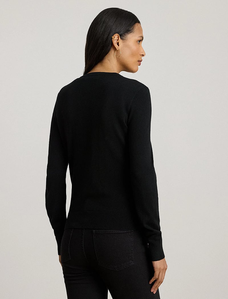 Lauren Ralph Lauren - Belting-Print Cotton-Blend Cardigan - cardigans - black multi - 2