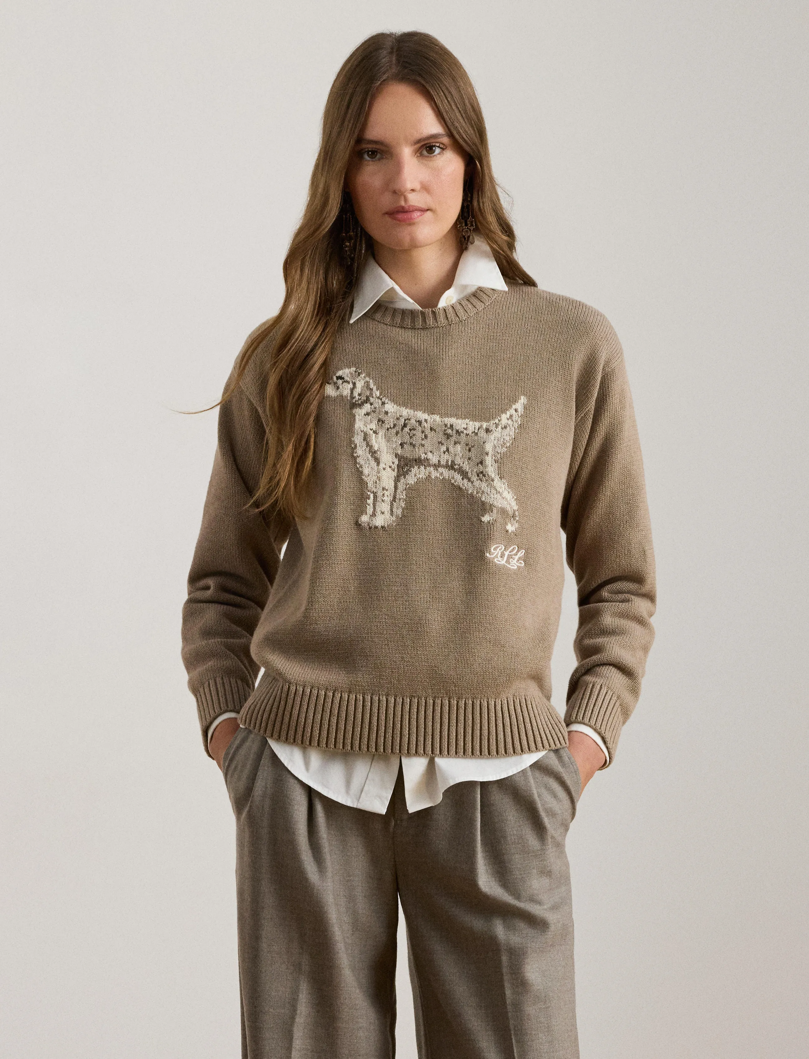Lauren Ralph Lauren - Intarsia-Knit English Setter Sweater - jumpers - adirondack heathe - 3