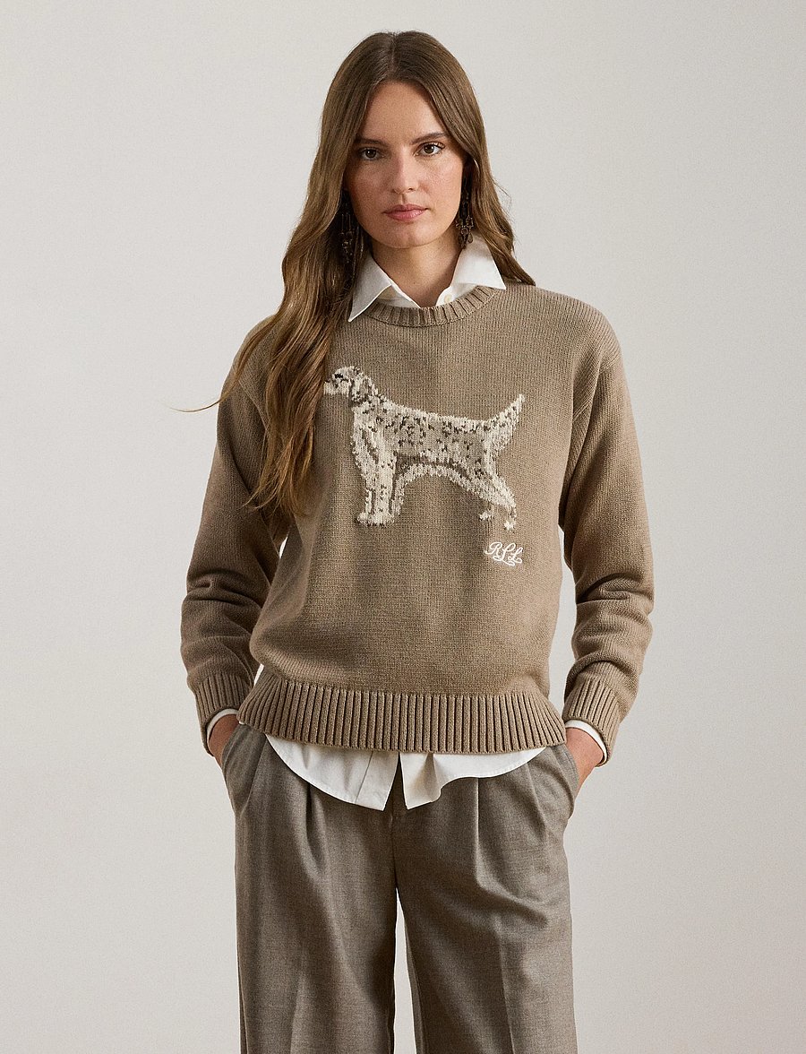 Lauren Ralph Lauren - Intarsia-Knit English Setter Sweater - stickade tröjor - adirondack heathe - 3