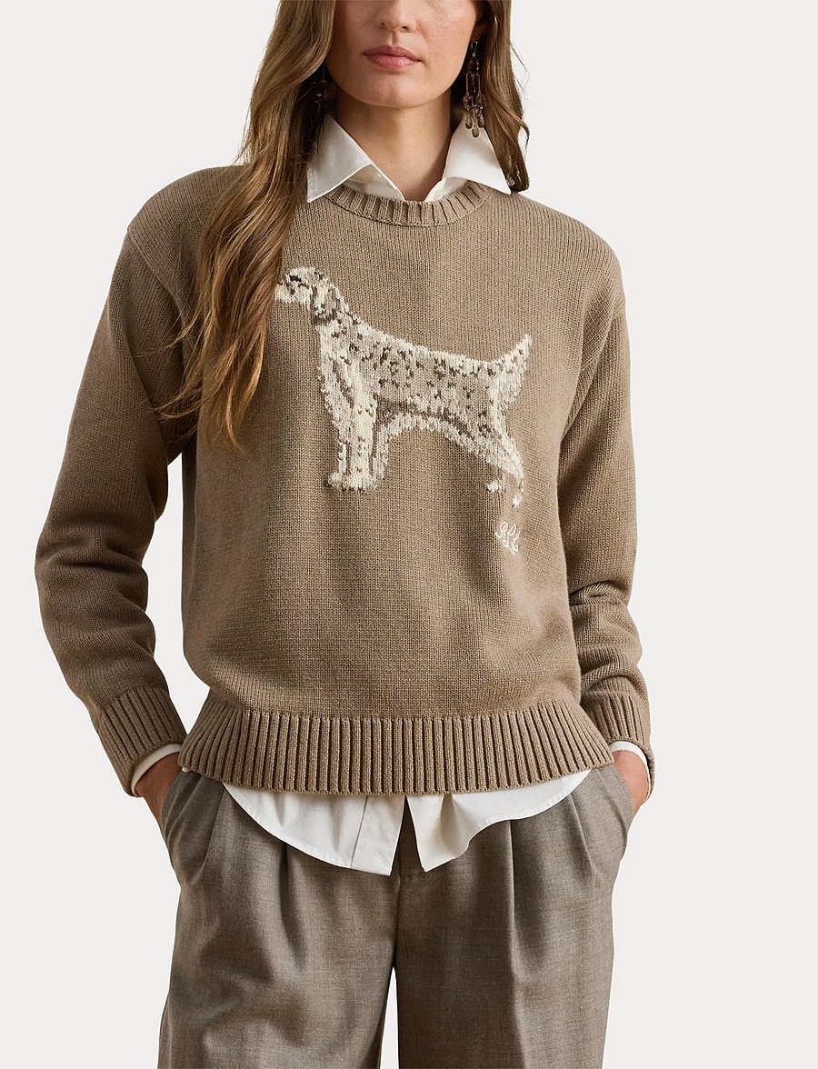 Lauren Ralph Lauren - Intarsia-Knit English Setter Sweater - stickade tröjor - adirondack heathe - 5