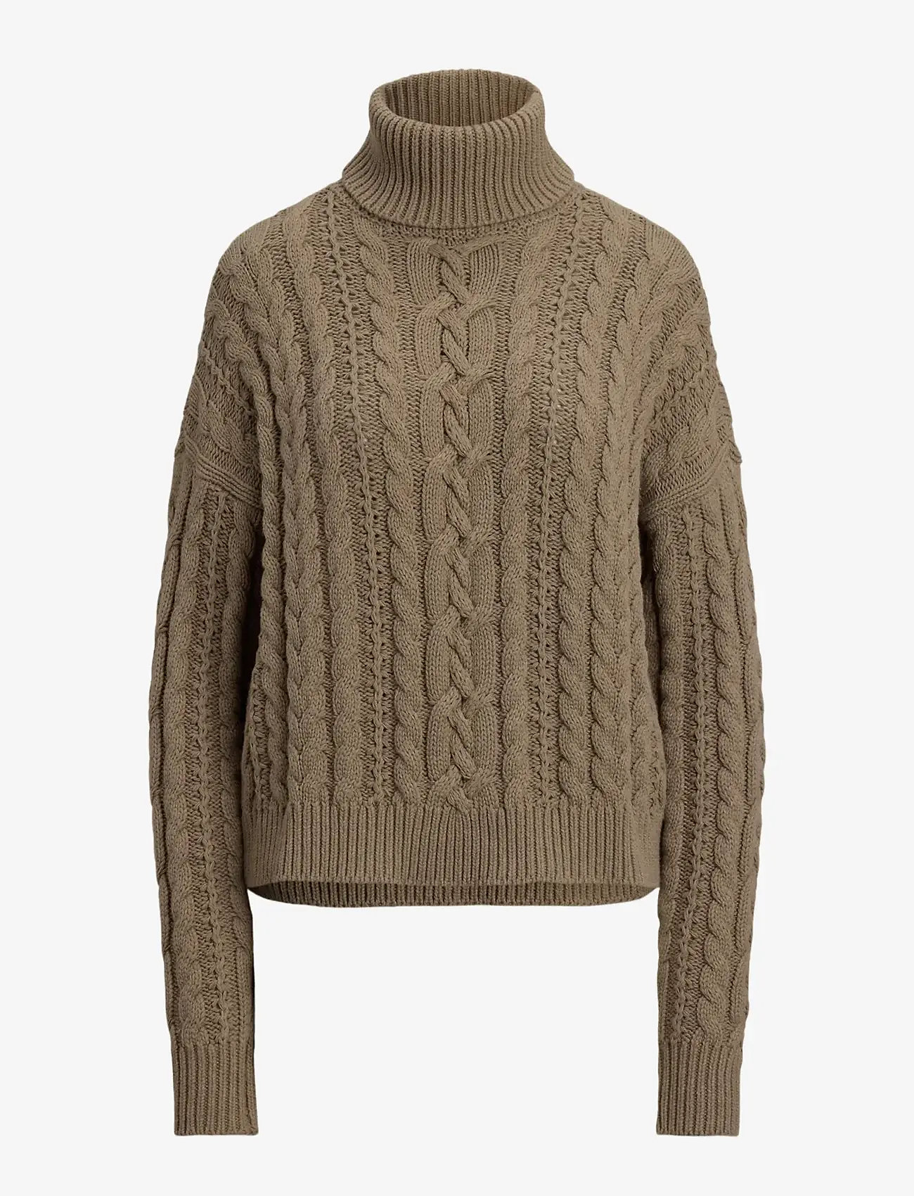 Lauren Ralph Lauren - Cable-Knit Turtleneck Sweater - rollkragenpullover - adirondack heathe - 1