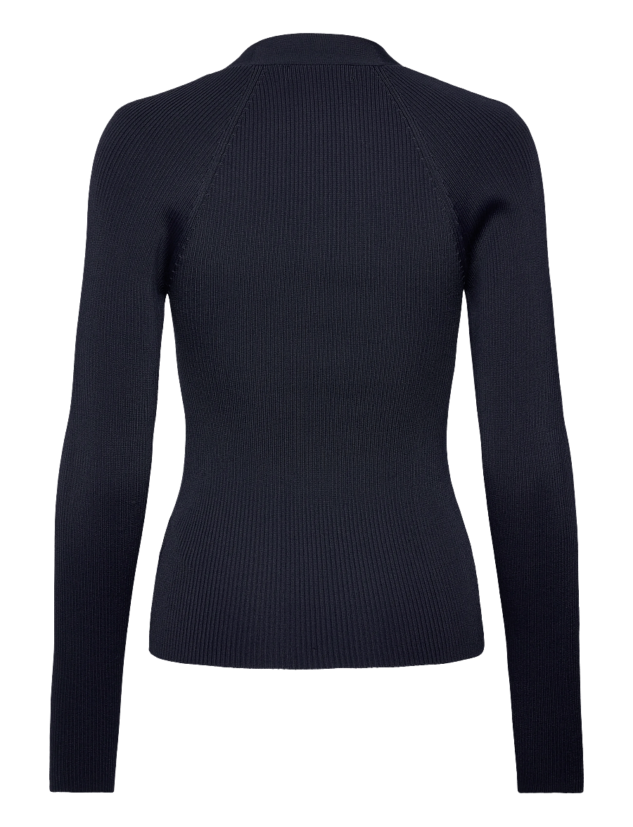 Lauren Ralph Lauren - Buckle-Trim Rib-Knit Sweater - jumpers - lauren navy - 2