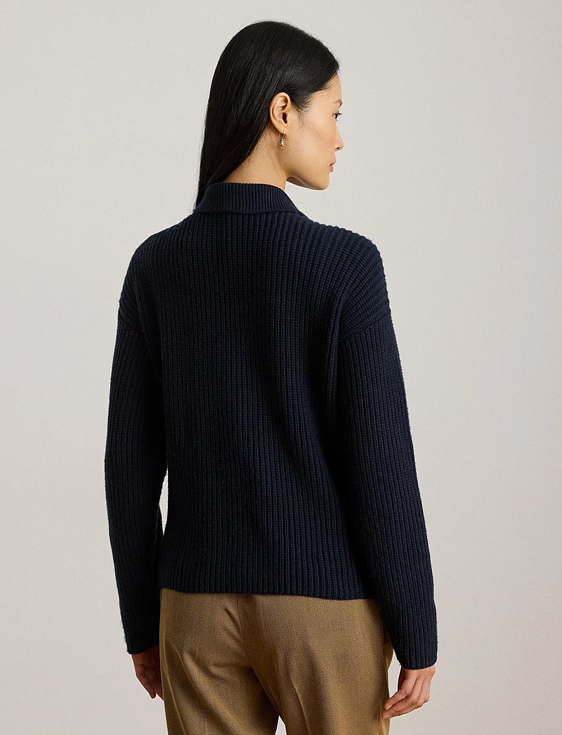 Lauren Ralph Lauren - Wool-Blend Polo Sweater - lauren navy - 2