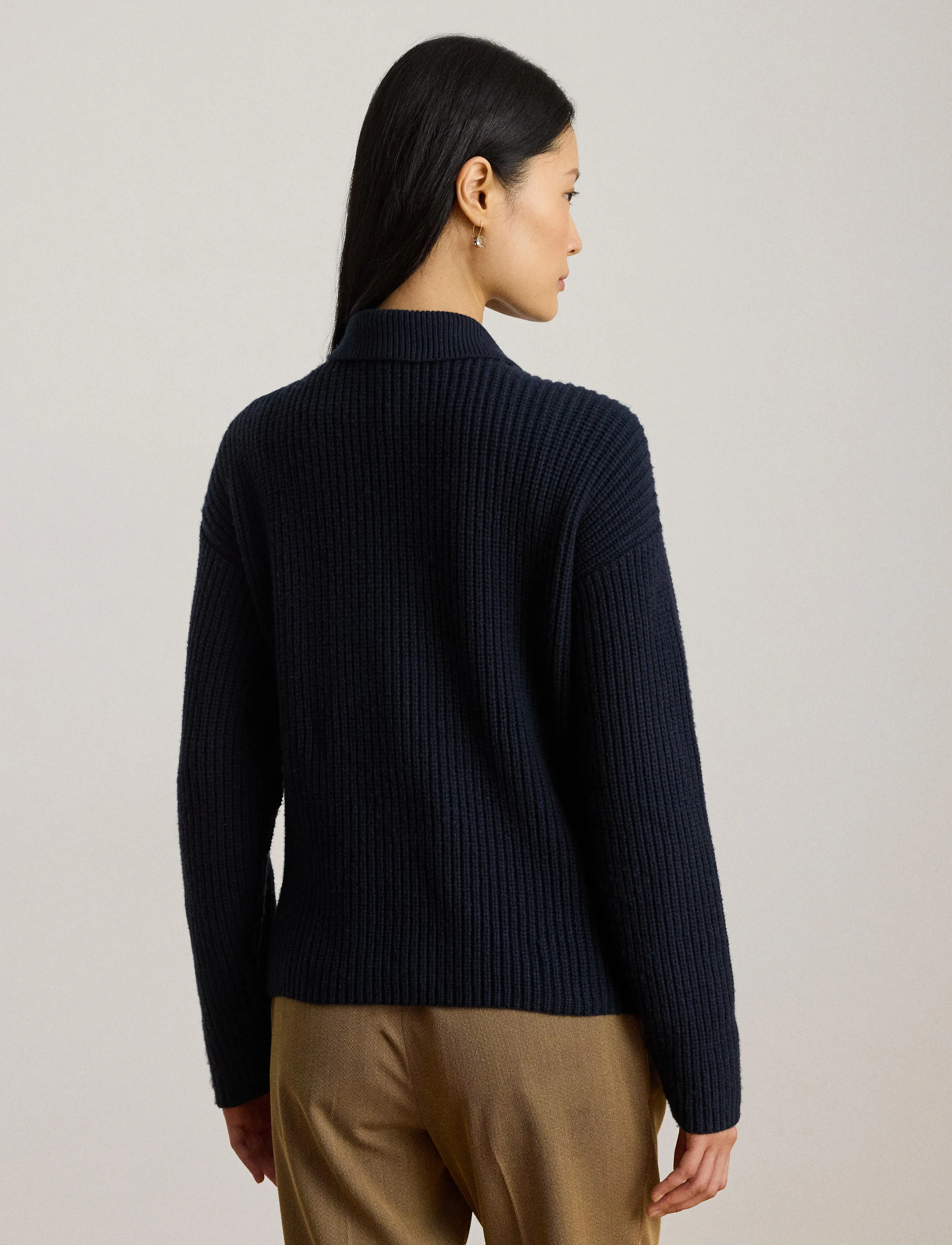 Lauren Ralph Lauren - SUPERB PLUS-LS SWEATER - megztiniai - lauren navy - 2