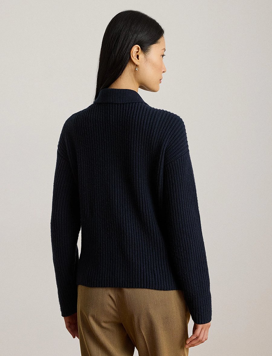 Lauren Ralph Lauren - SUPERB PLUS-LS SWEATER - peysur - lauren navy - 2