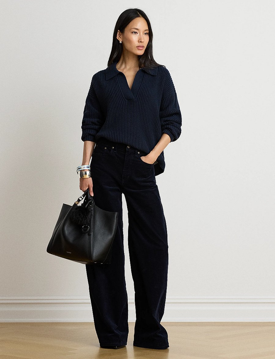 Lauren Ralph Lauren - Wool-Blend Polo Sweater - pullover - lauren navy - 5