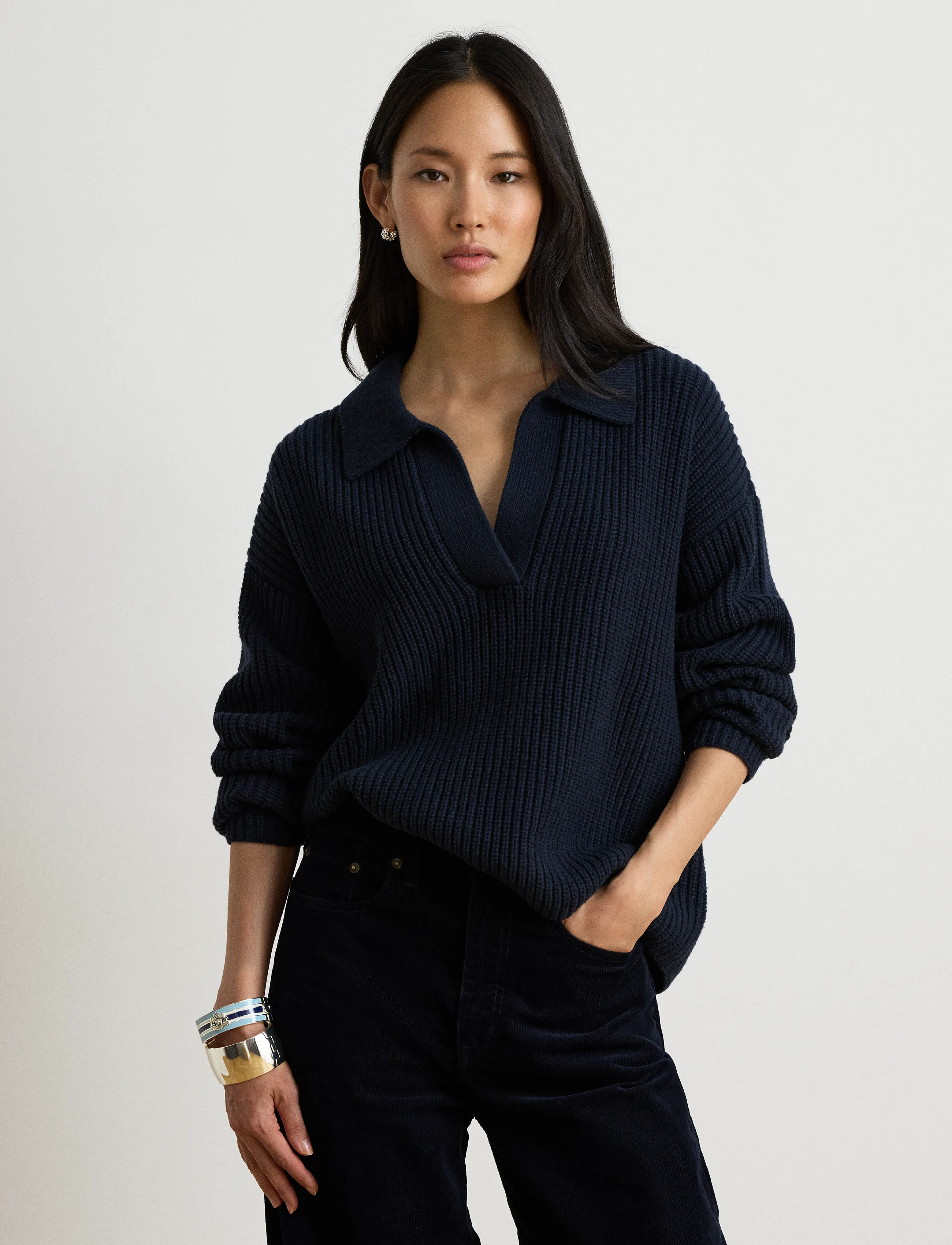 Lauren Ralph Lauren Wool-Blend Polo Sweater stickade tröjor dam – bild 5